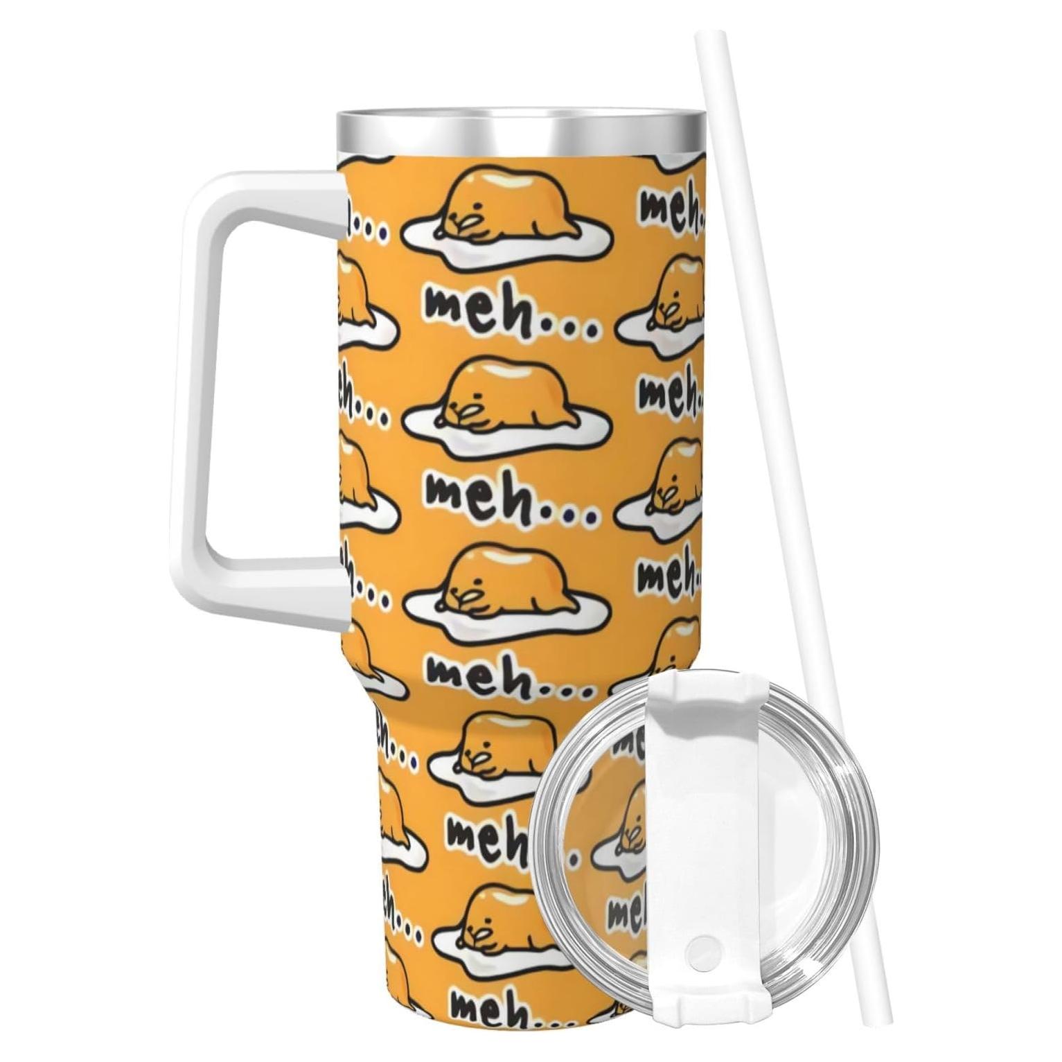 Vaso Aislado de Acero Inoxidable PTONUIC 40 oz con Asa y Popote