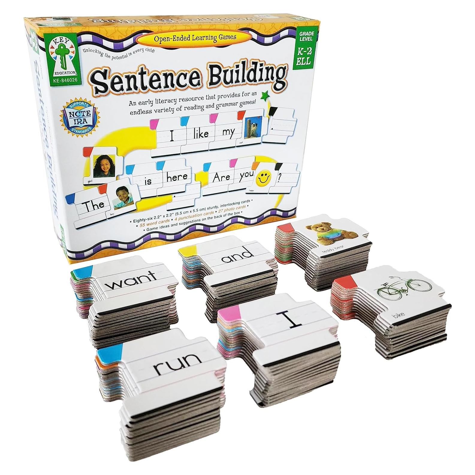 Juego de Construcción de Oraciones Key Education - 86 Tarjetas