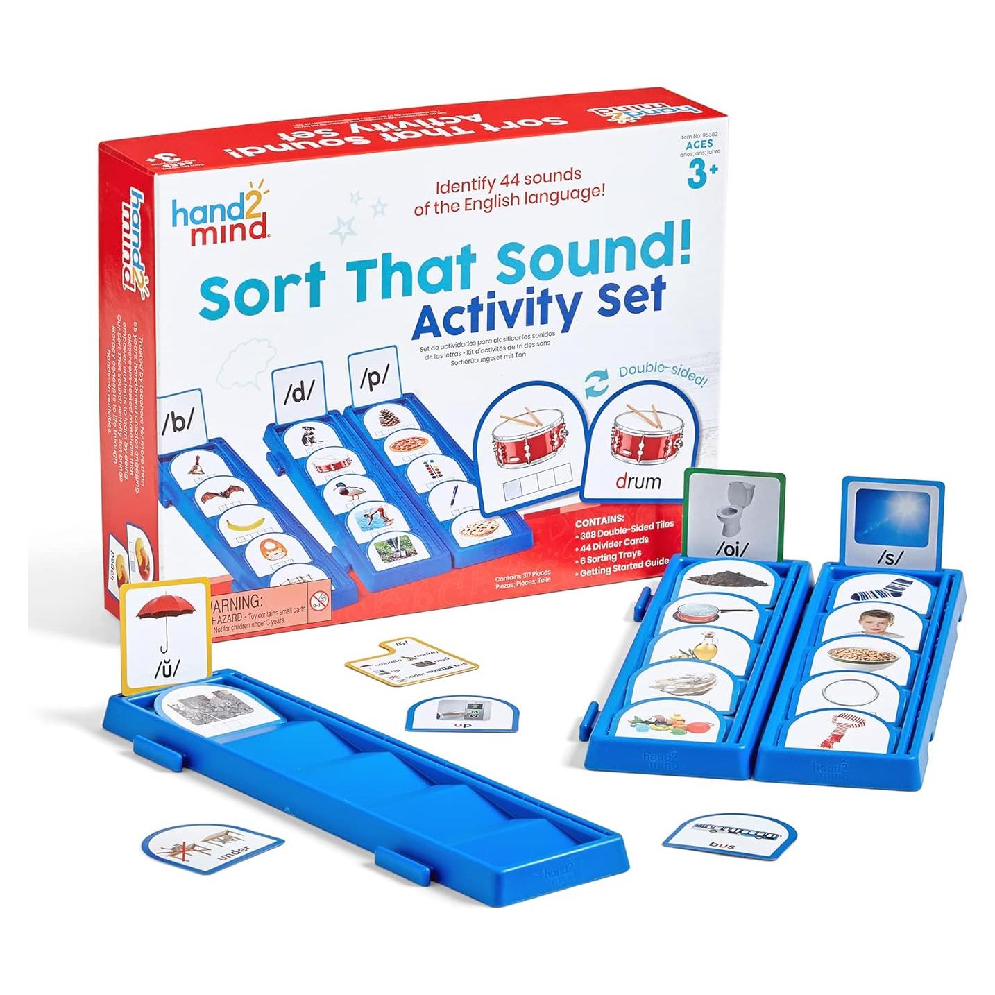 Conjunto de Actividades Hand2mind Clasifica Ese Sonido 314 Piezas