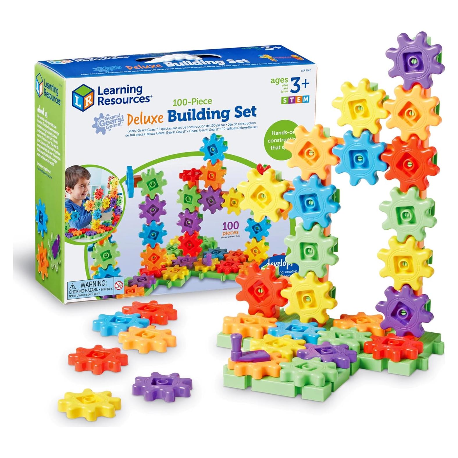 Set de Construcción Deluxe Engranajes! 100 Piezas - STEM 3+