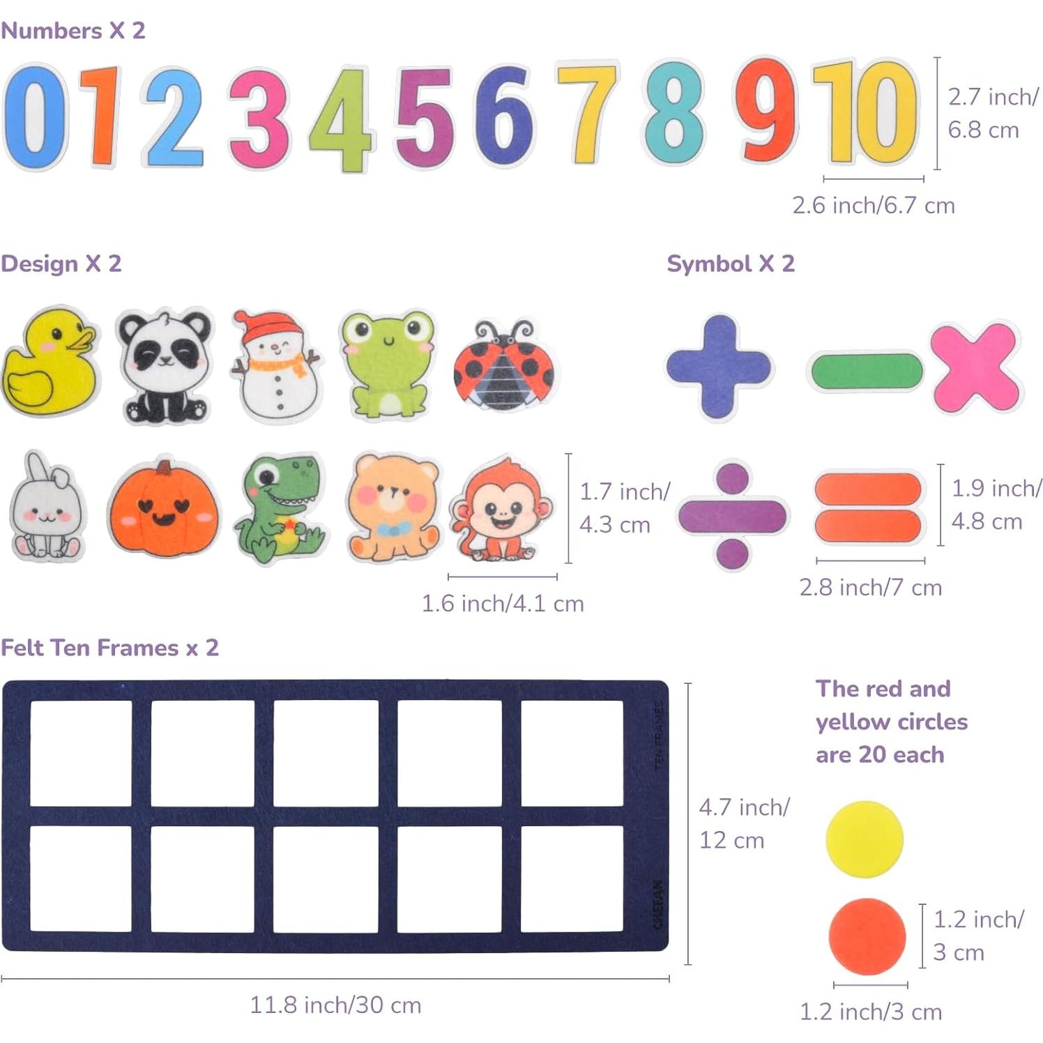 Juego de Contadores de Marco de Diez CHEFAN - 2 Marcos y 162 Piezas