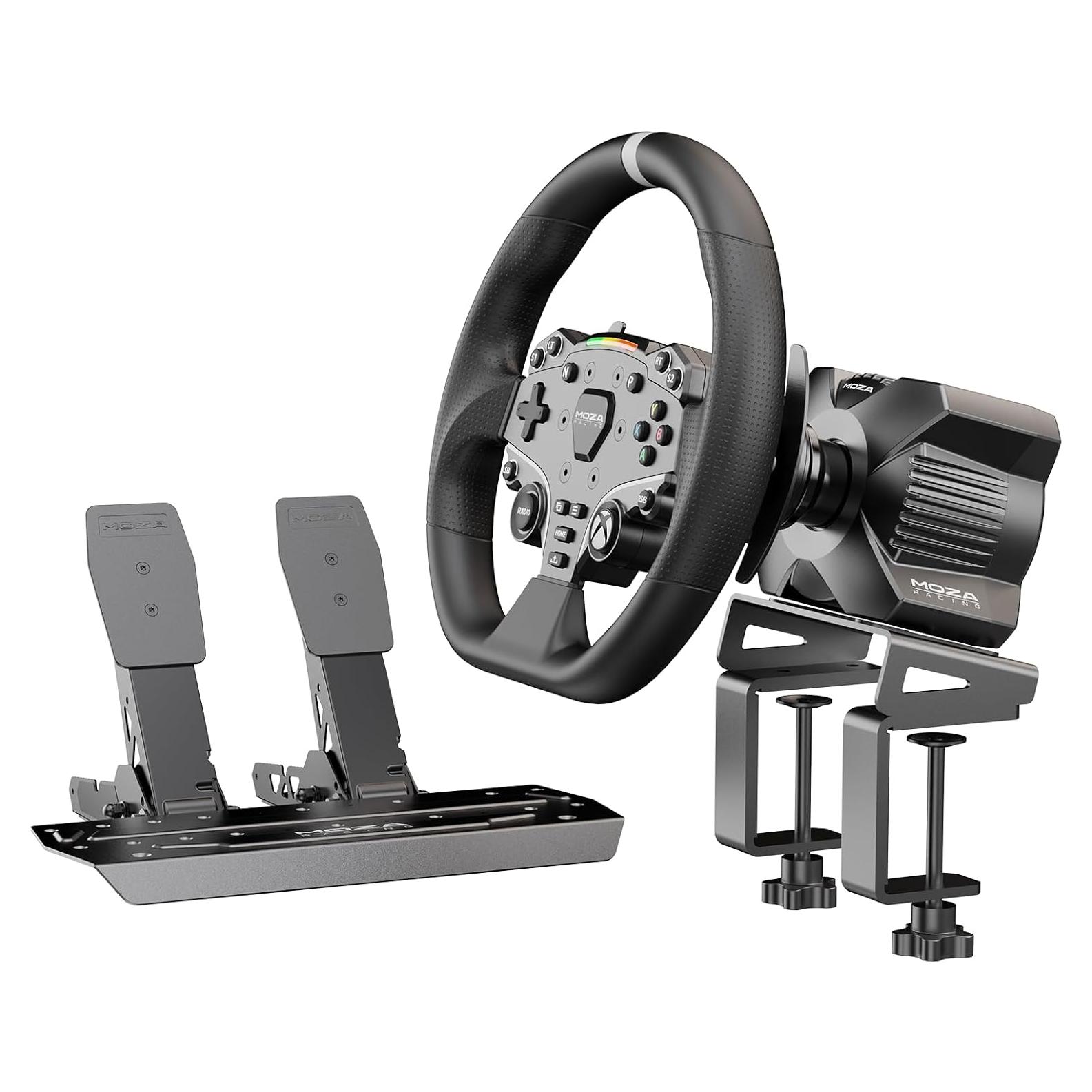 Volante de Carreras MOZA R3 con Pedales para Xbox y PC