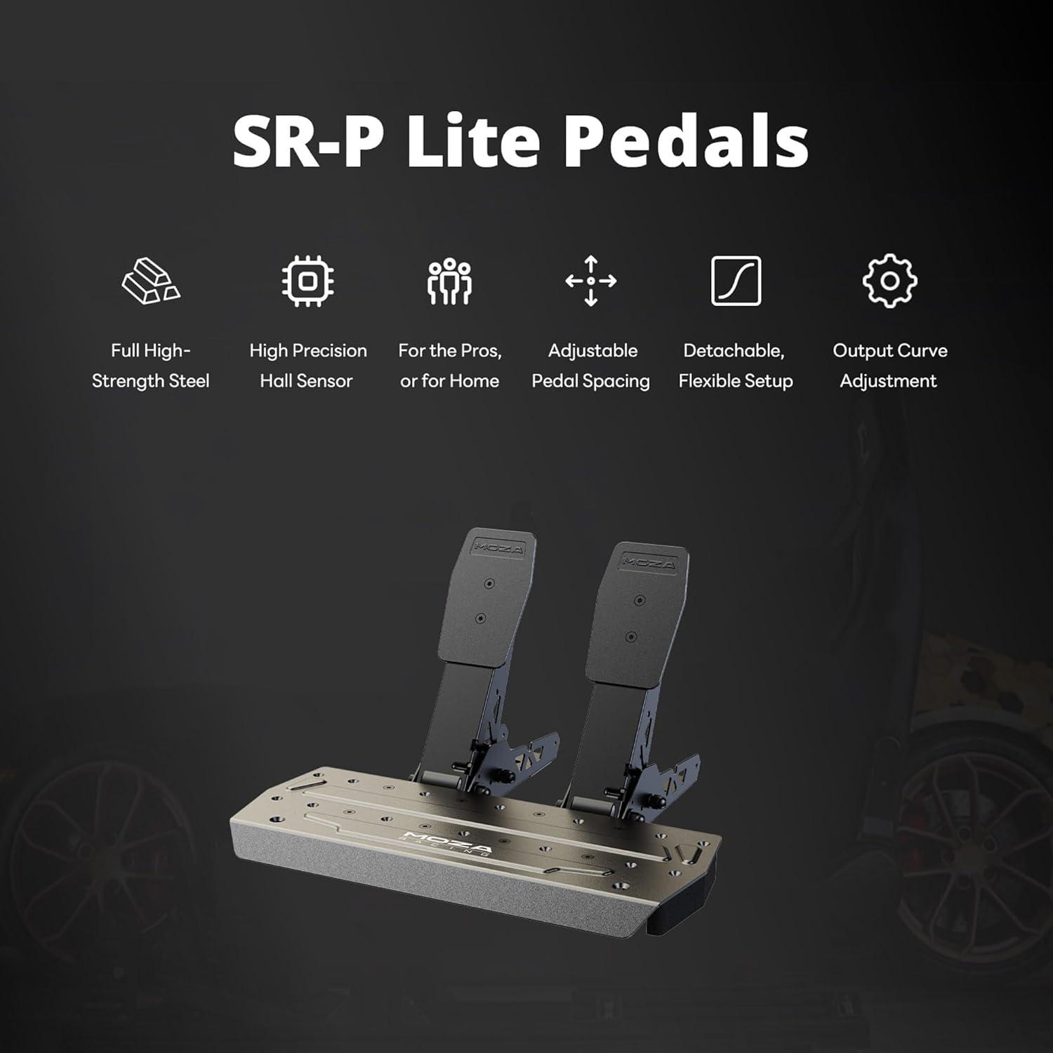 Simulador de Carreras MOZA R3 con Volante y Pedales para PC