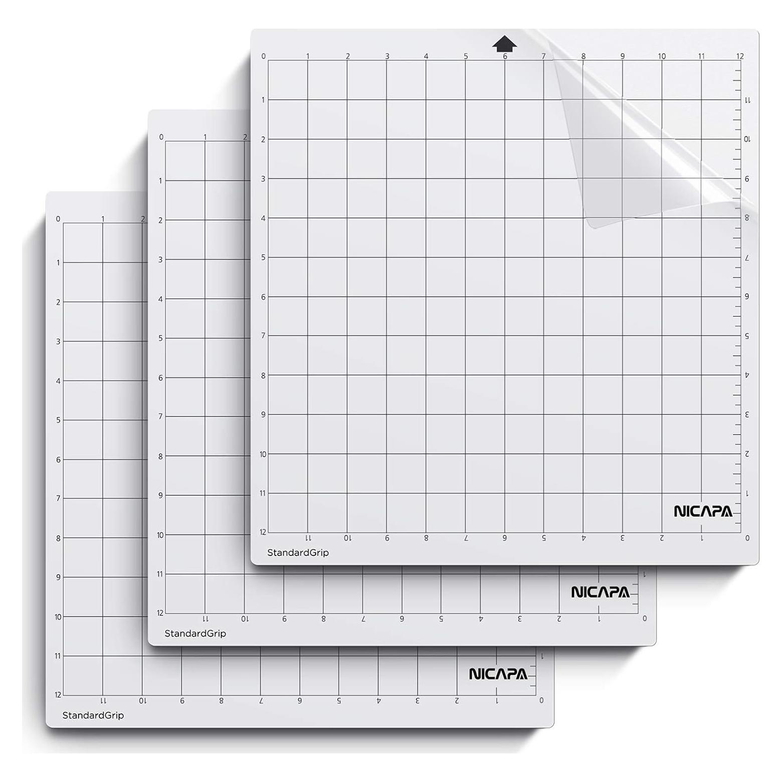 Alfombrilla de Corte StandardGrip NICAPA 30.48x30.48 cm 3 Pzas