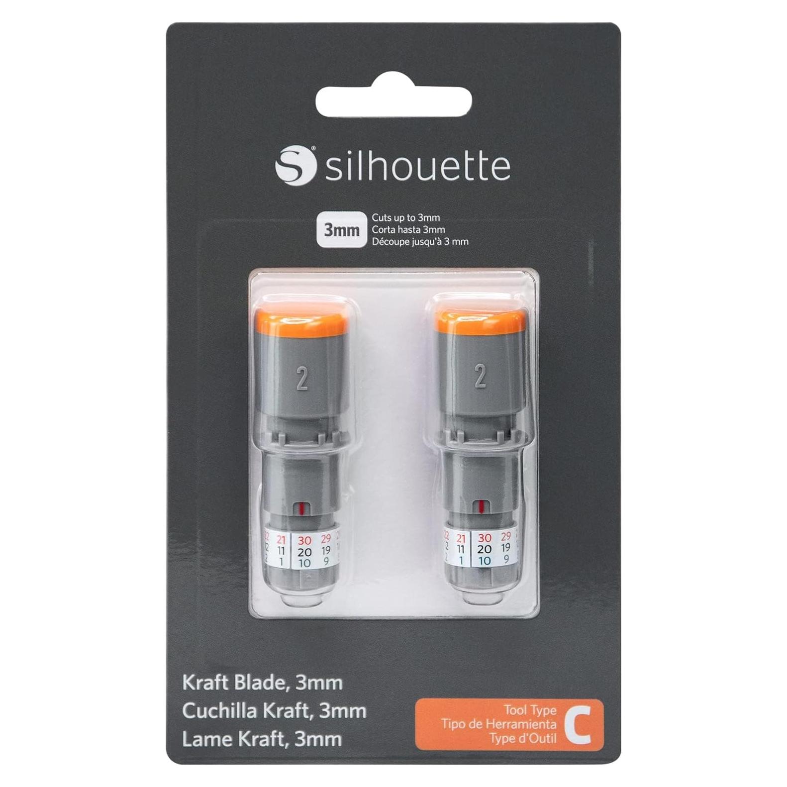 Cuchilla Kraft 3mm Silhouette para Cameo 4 - Acero Inoxidable