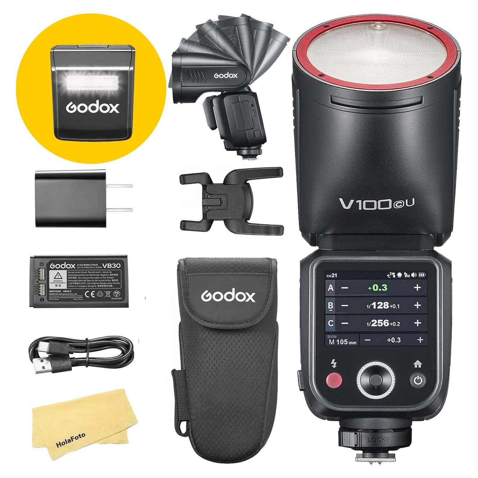 Flash Godox V100C para Canon 100Ws TTL 2.4G HSS