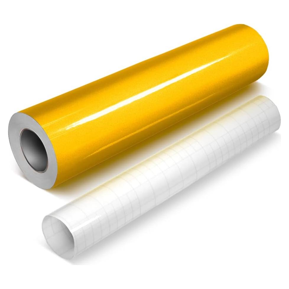 Vinilo Adhesivo VViViD DECO65 Amarillo Dorado 30.48x122 cm