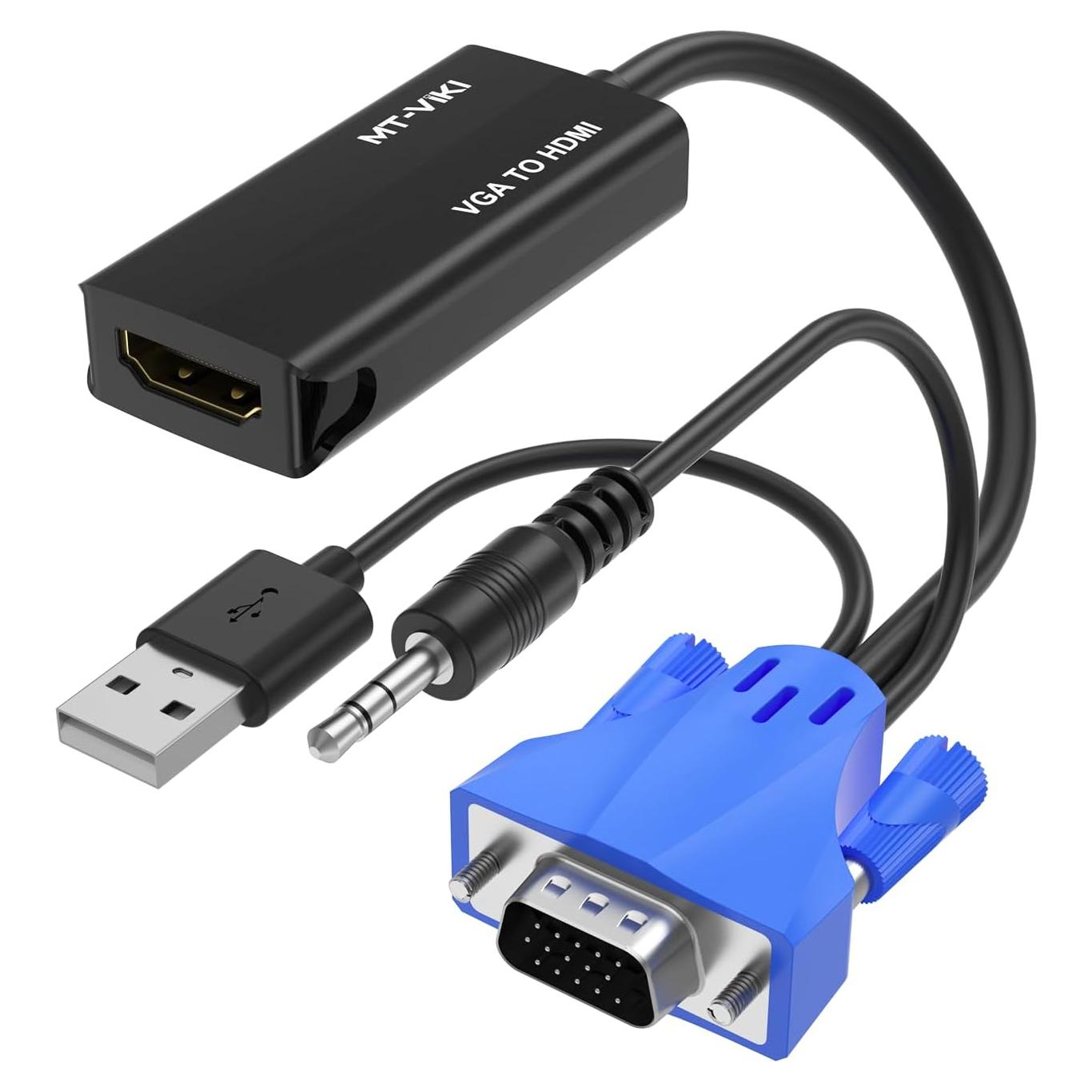 Consola KVM 8 Puertos HDMI MT-VIKI con Adaptador VGA a HDMI
