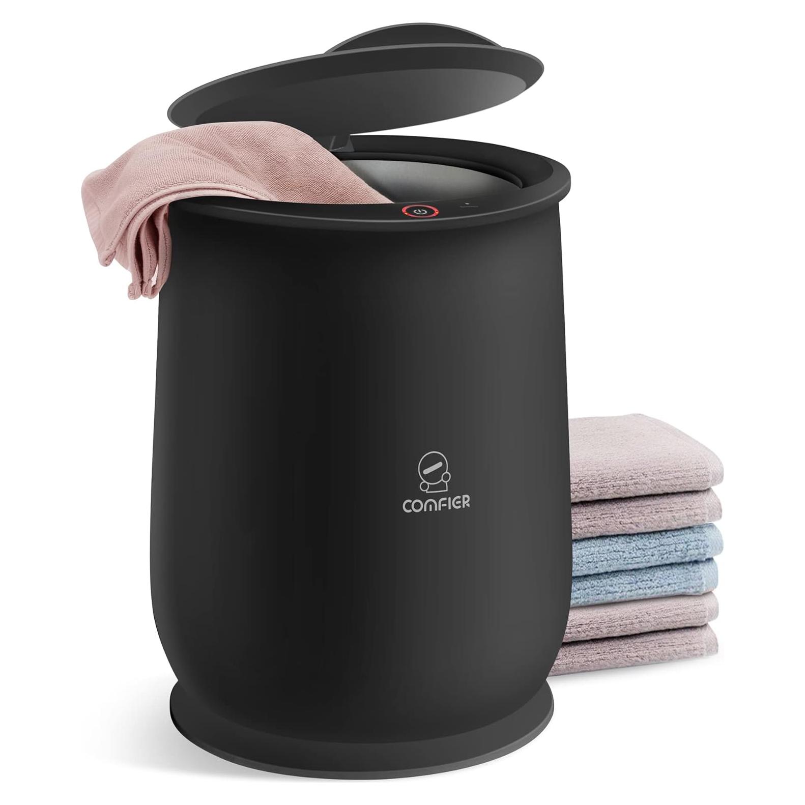 Calentador de Toallas Comfier 20L Negro, Calentamiento Rápido 10 Min
