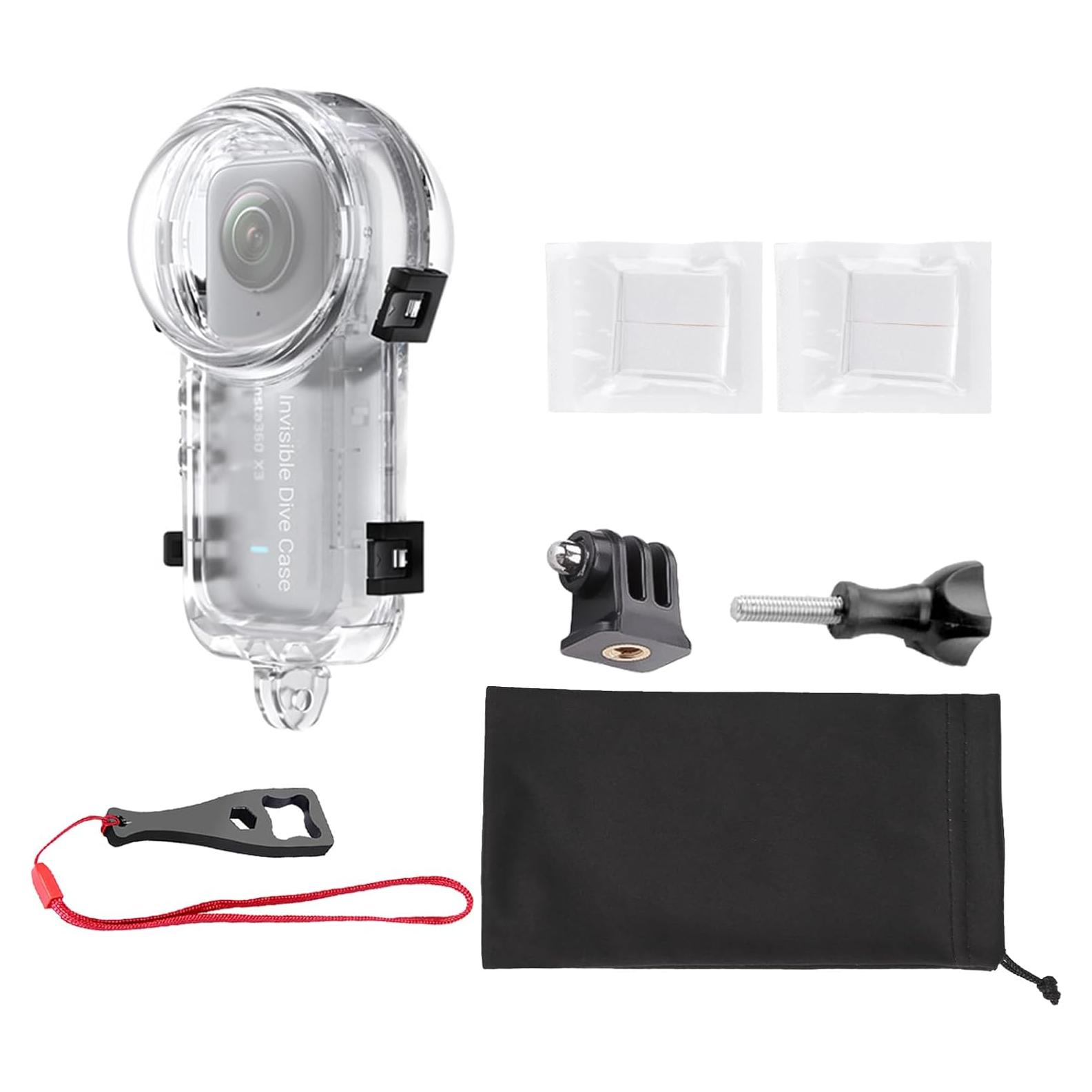 Funda de Buceo Invisible SRUIM para Insta360 X3 - Impermeable 50m