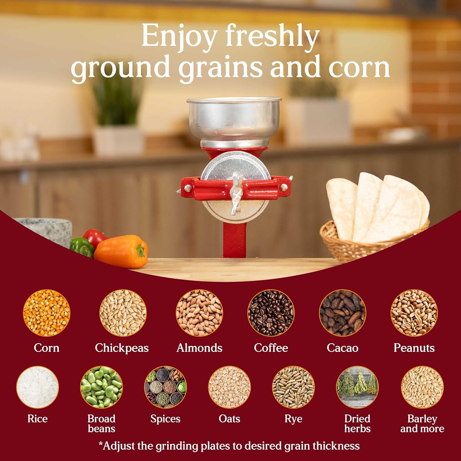 Molinillo Manual de Grano Estrella Universal Hierro Fundido 35.56 cm