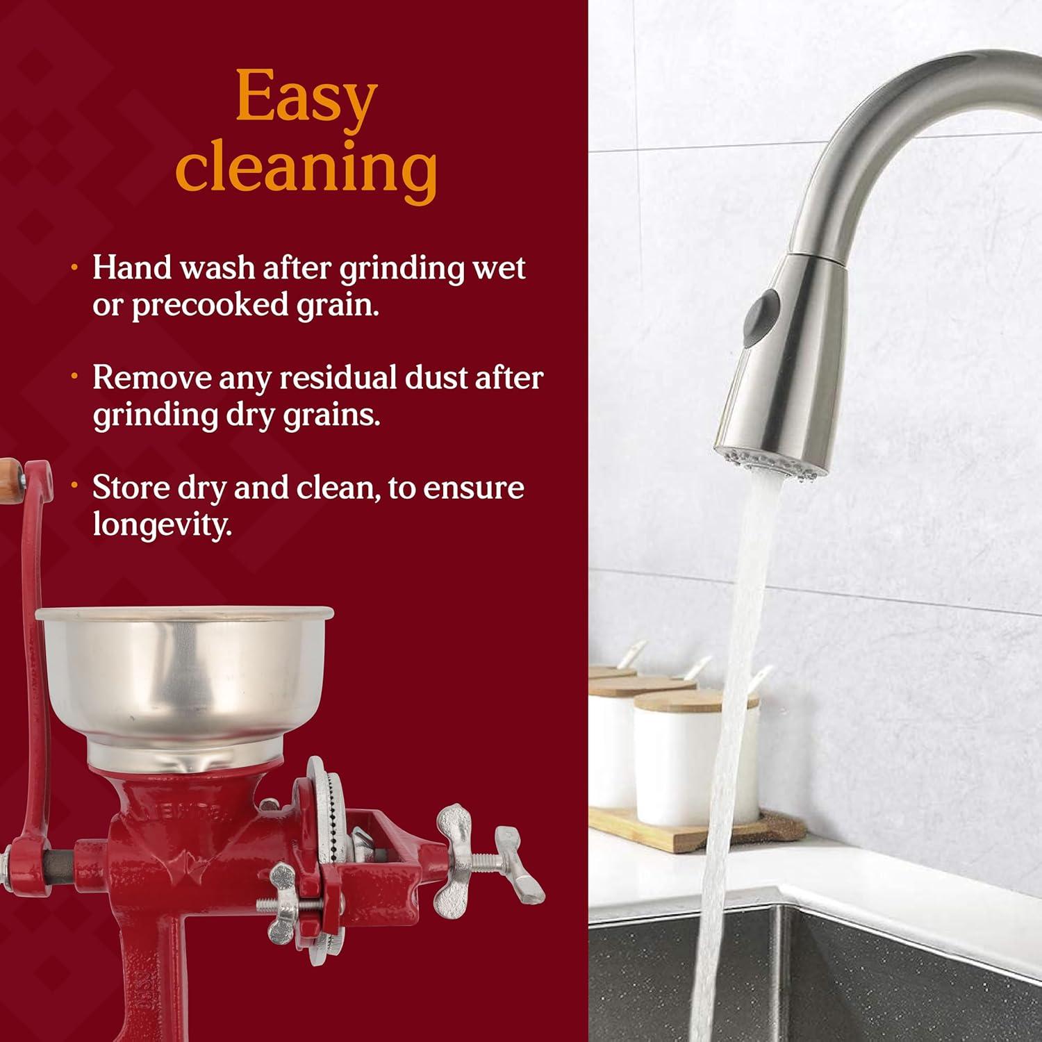 Molinillo Manual de Grano Estrella Universal Hierro Fundido 35.56 cm