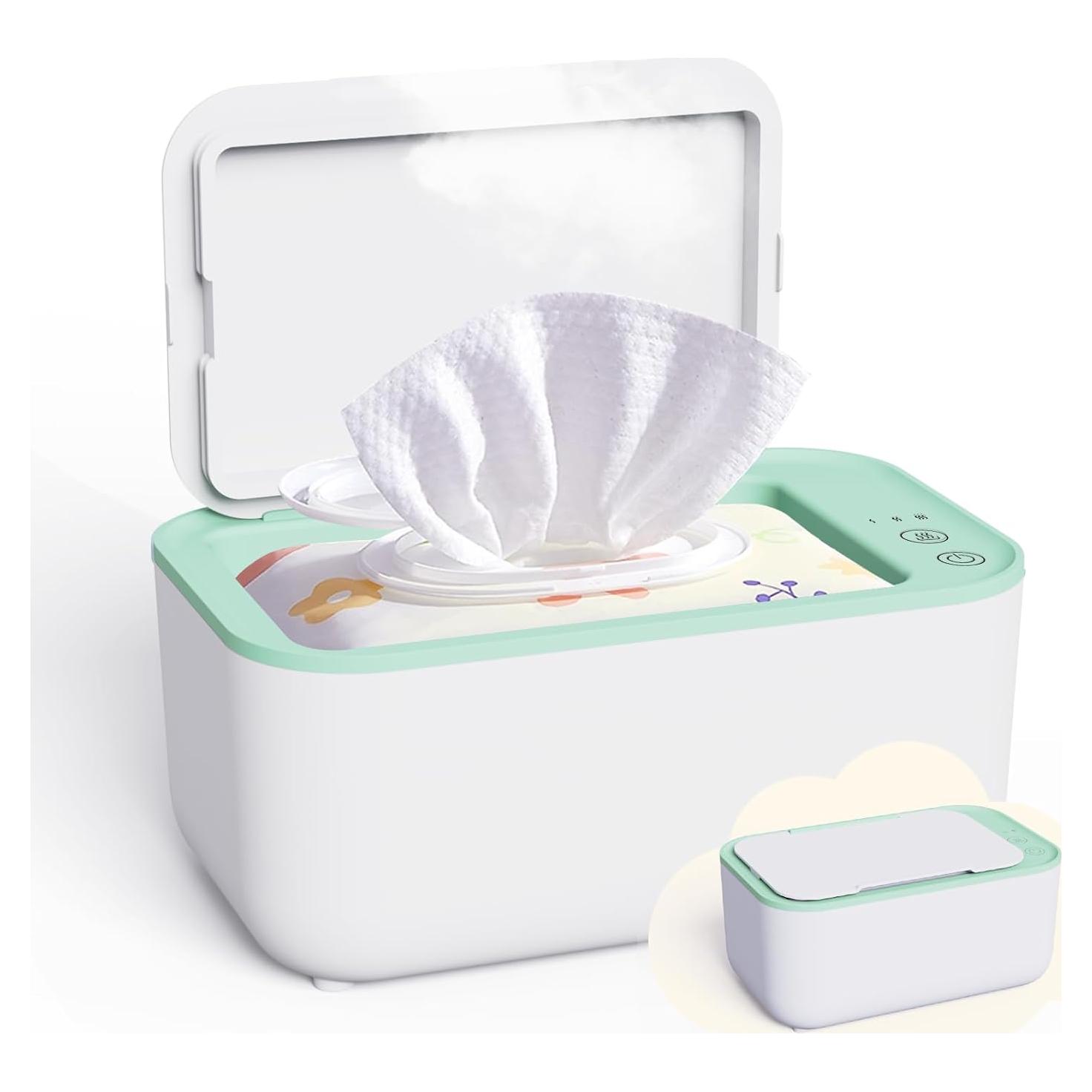 Calentador de Toallitas Kisdream Verde - Gran Capacidad 150 Toallitas