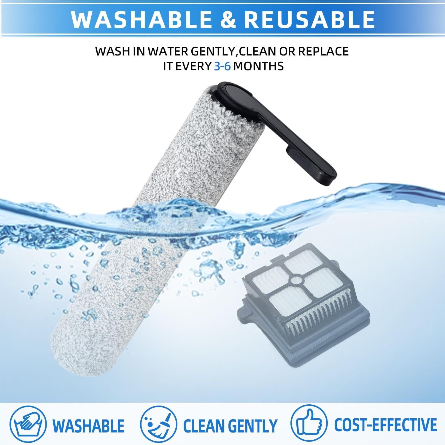 Reemplazo Rodillo y Filtros HEPA Tineco Floor ONE S7 Pro