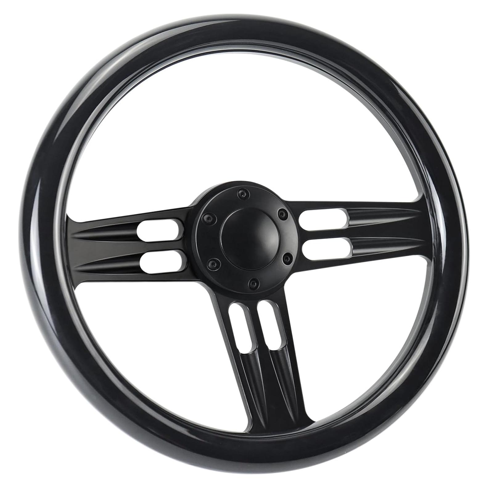 Volante de Carreras YHK 34.5 cm Madera Caoba 6 Agujeros