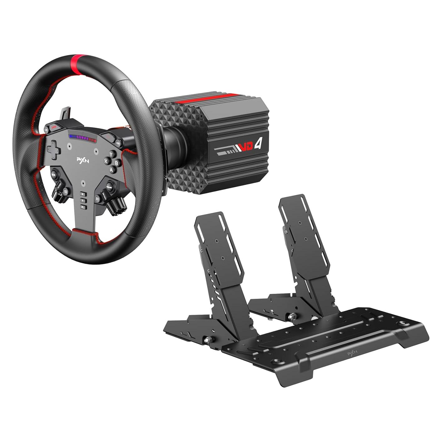 Volante de Simulación de Carreras PXN VD4 11" con Pedales