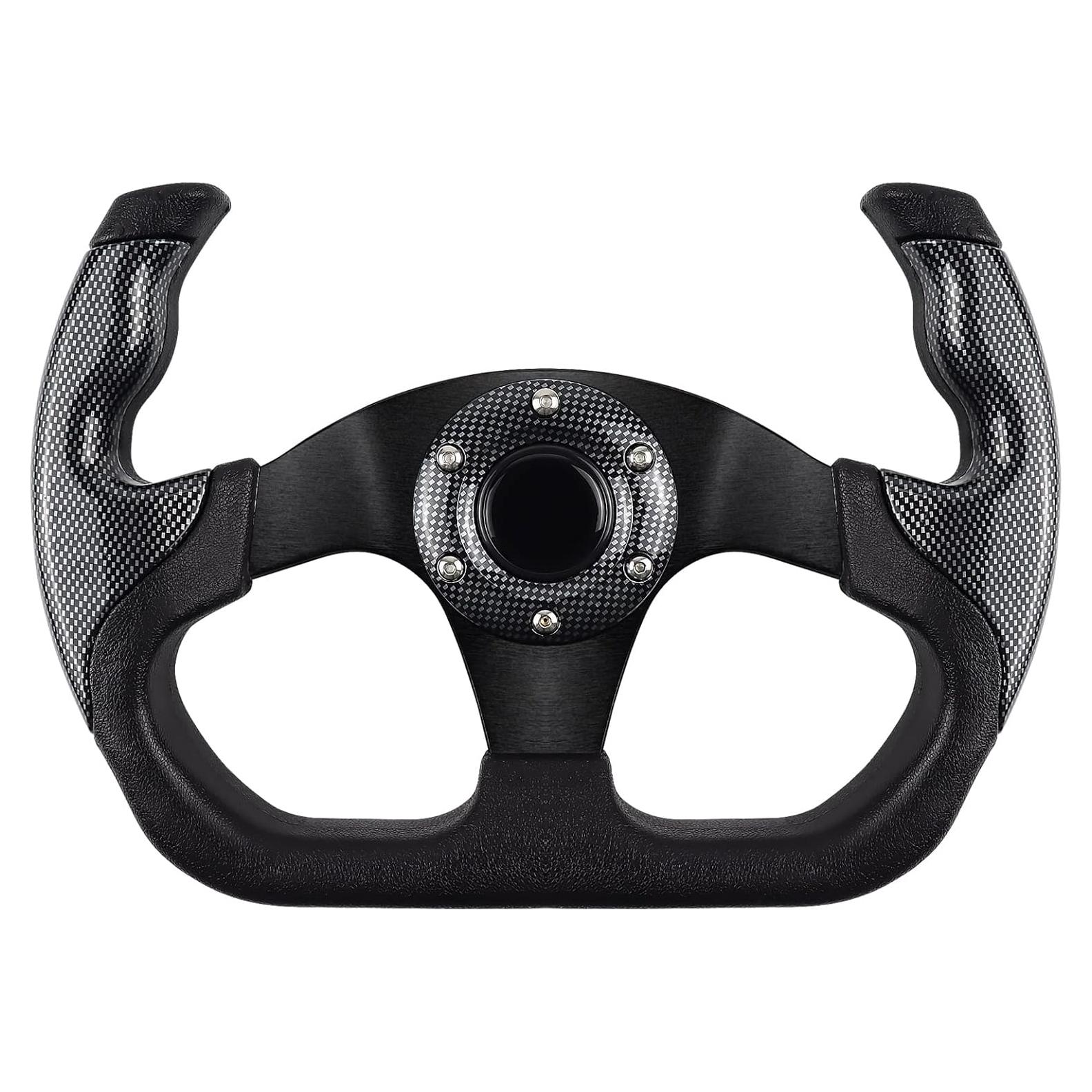 Volante de Carreras QYMOPAY 35.56cm Universal con Claxon