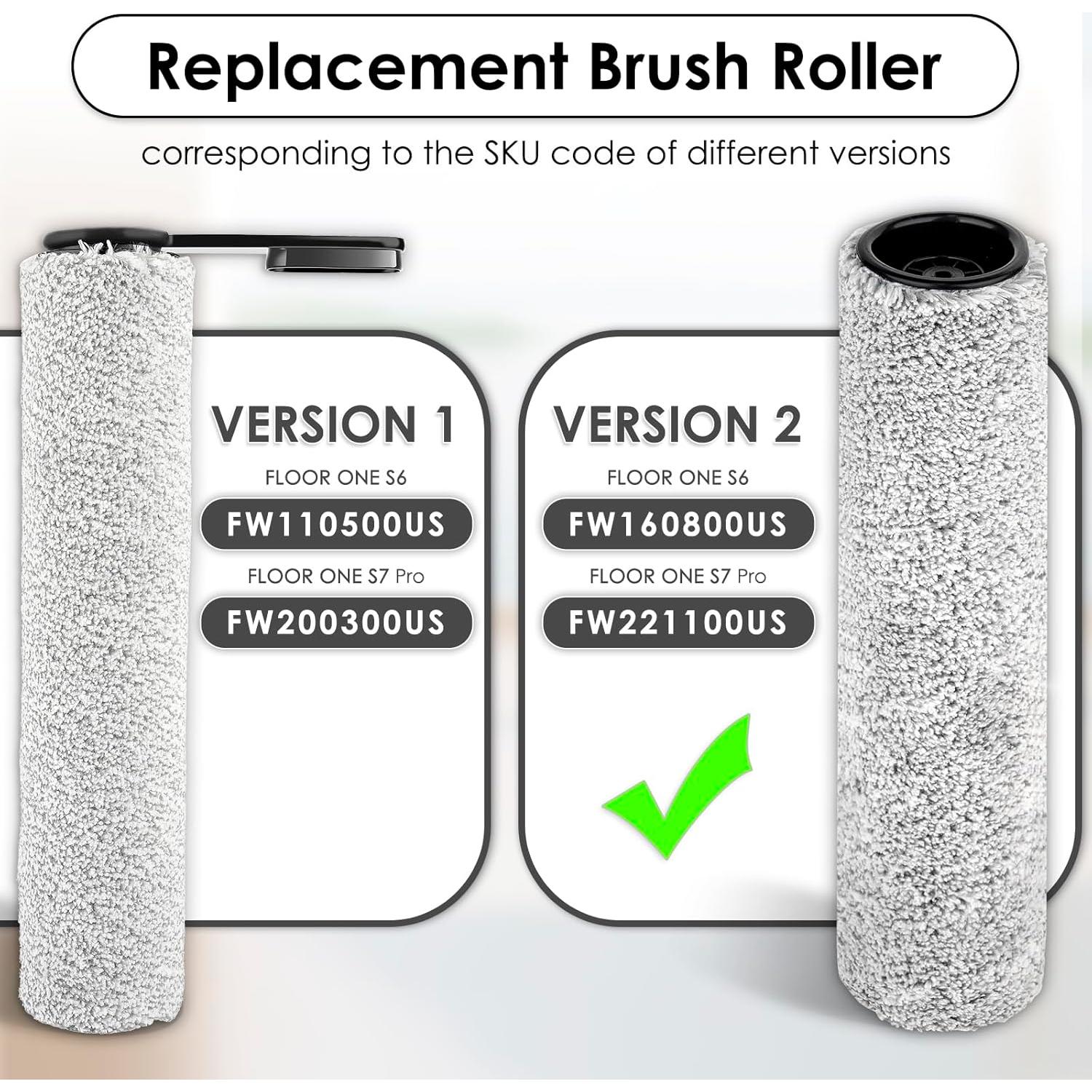 Rodillos de Cepillo y Filtros HEPA LemonRunRun para Tineco S7 Pro