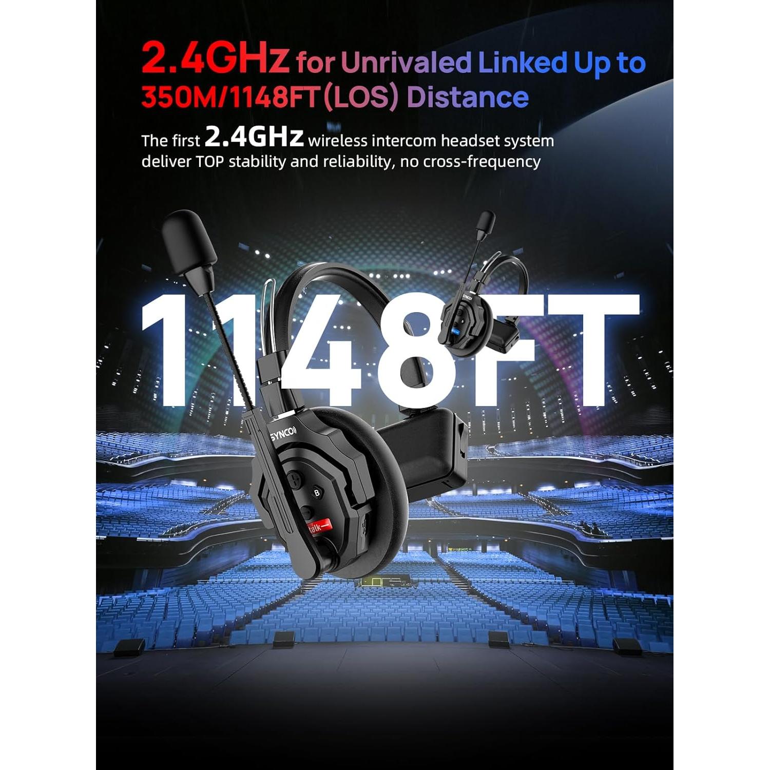 Auriculares Inalámbricos SYNCO XTALK X2 para Comunicación 2 Personas