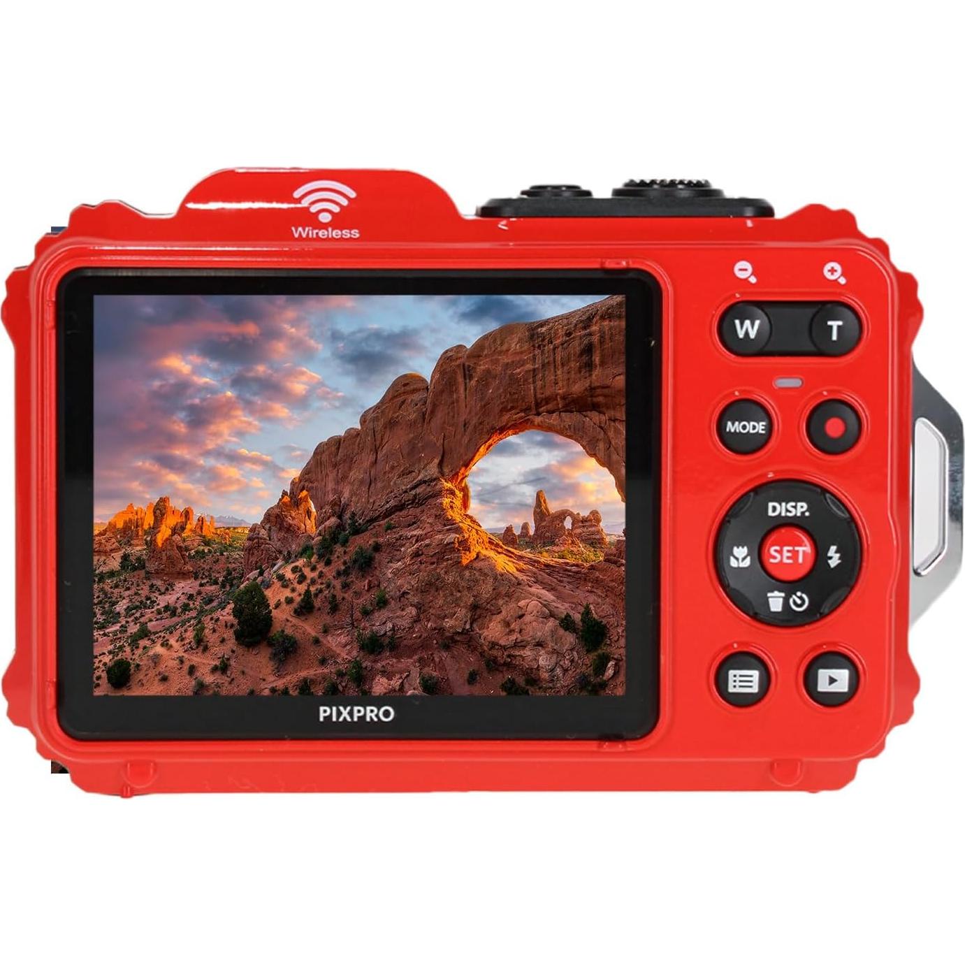 Cámara Digital KODAK PIXPRO WPZ2 16MP Resistente al Agua Rojo