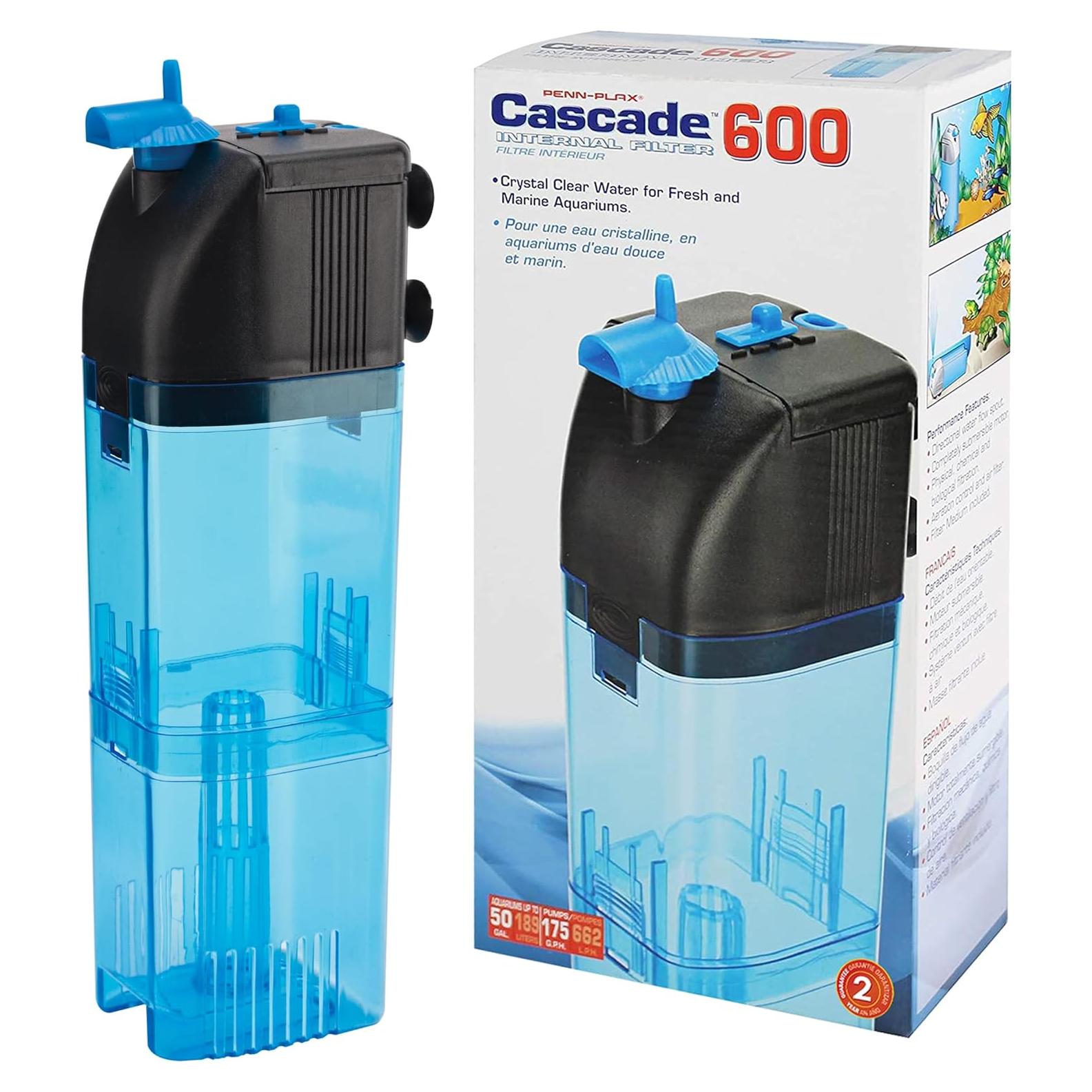 Filtro Interno Sumergible Penn-Plax Cascade 600 para Acuarios