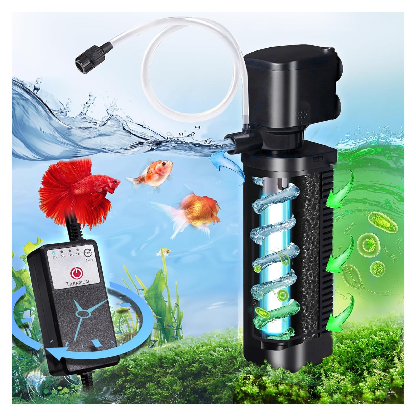 Filtro de Acuario U-V AOPU WP-490F 200GPH para 75-284L