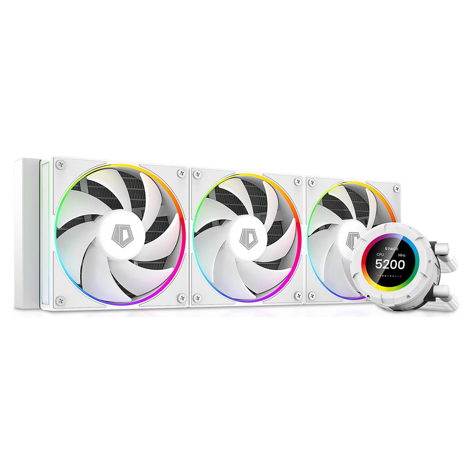 Enfriador Líquido de CPU ID-COOLING SL360 Blanco AIO 360mm