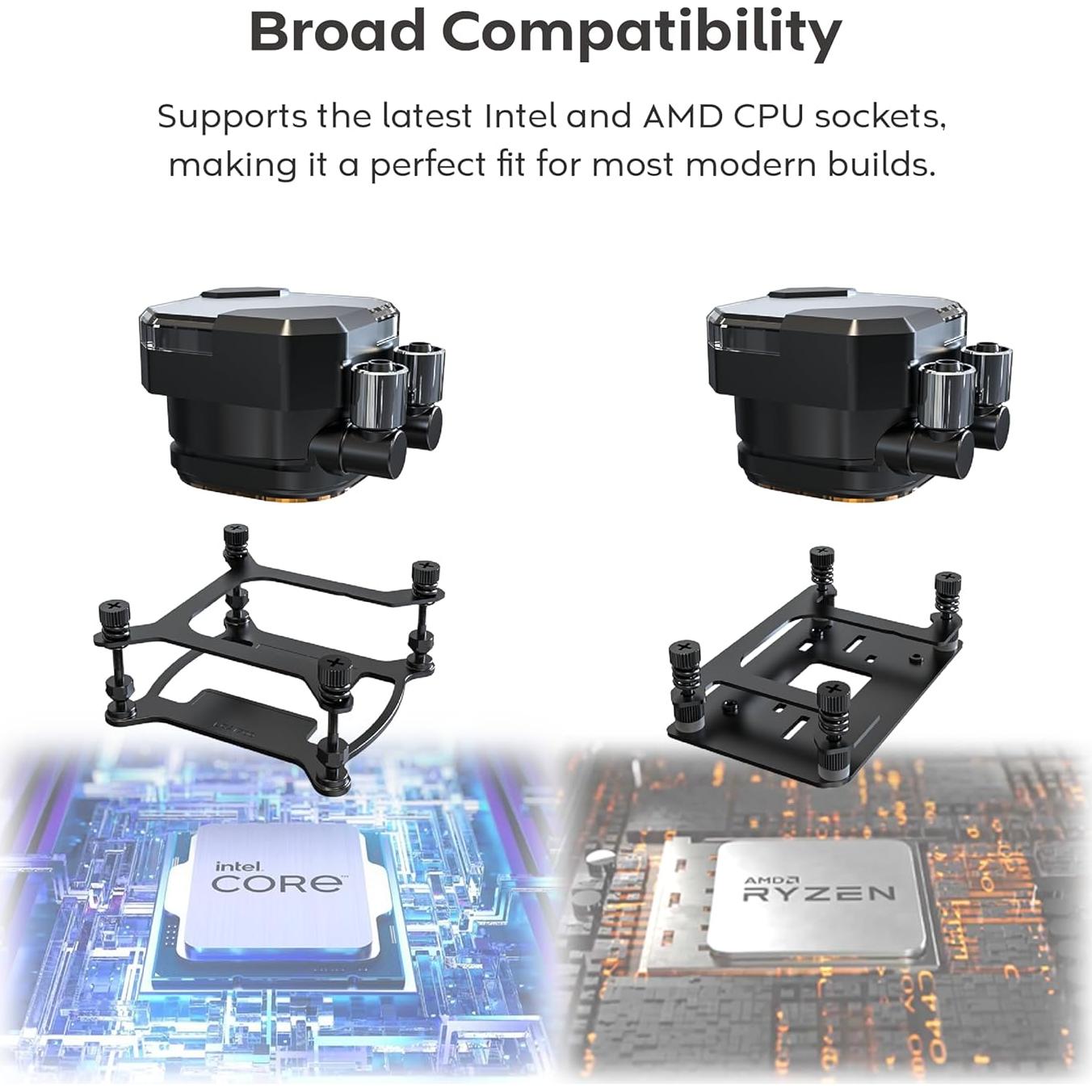 Enfriador de CPU líquido AIO Montech HyperFlow Silent 360mm