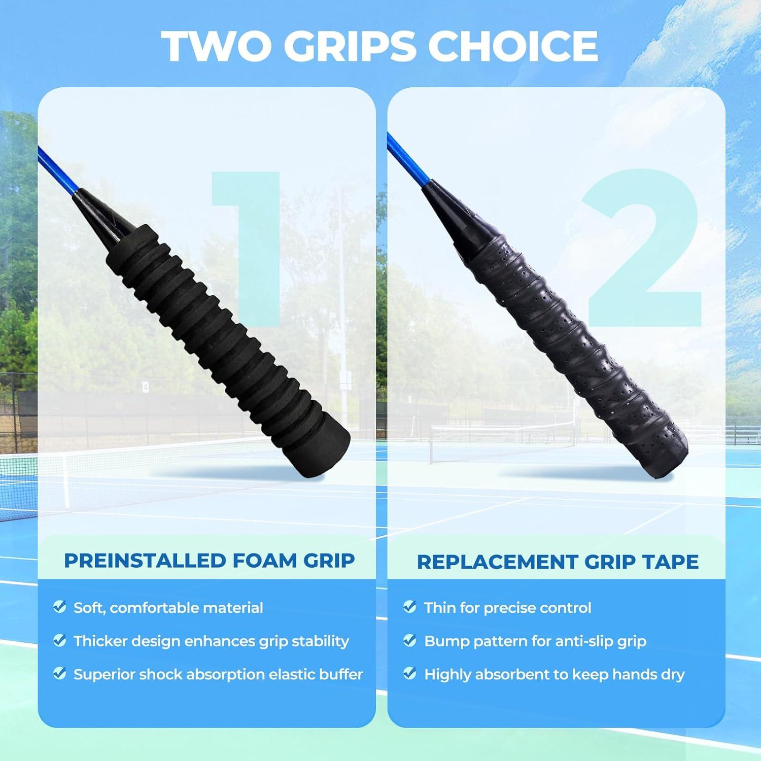 Conjunto de Raquetas de Bádminton HIRALIY 4 Jugadores con Bolsa