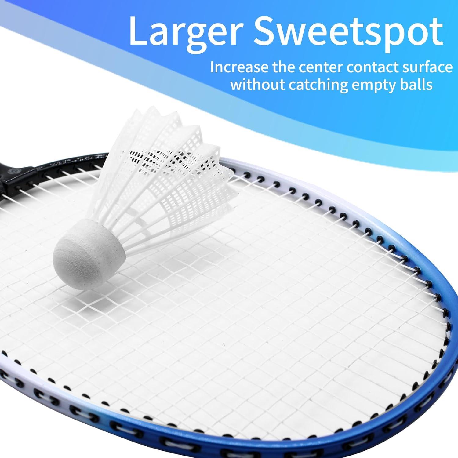 Juego de Raquetas de Bádminton Magicorange 4 Piezas con Bolsa