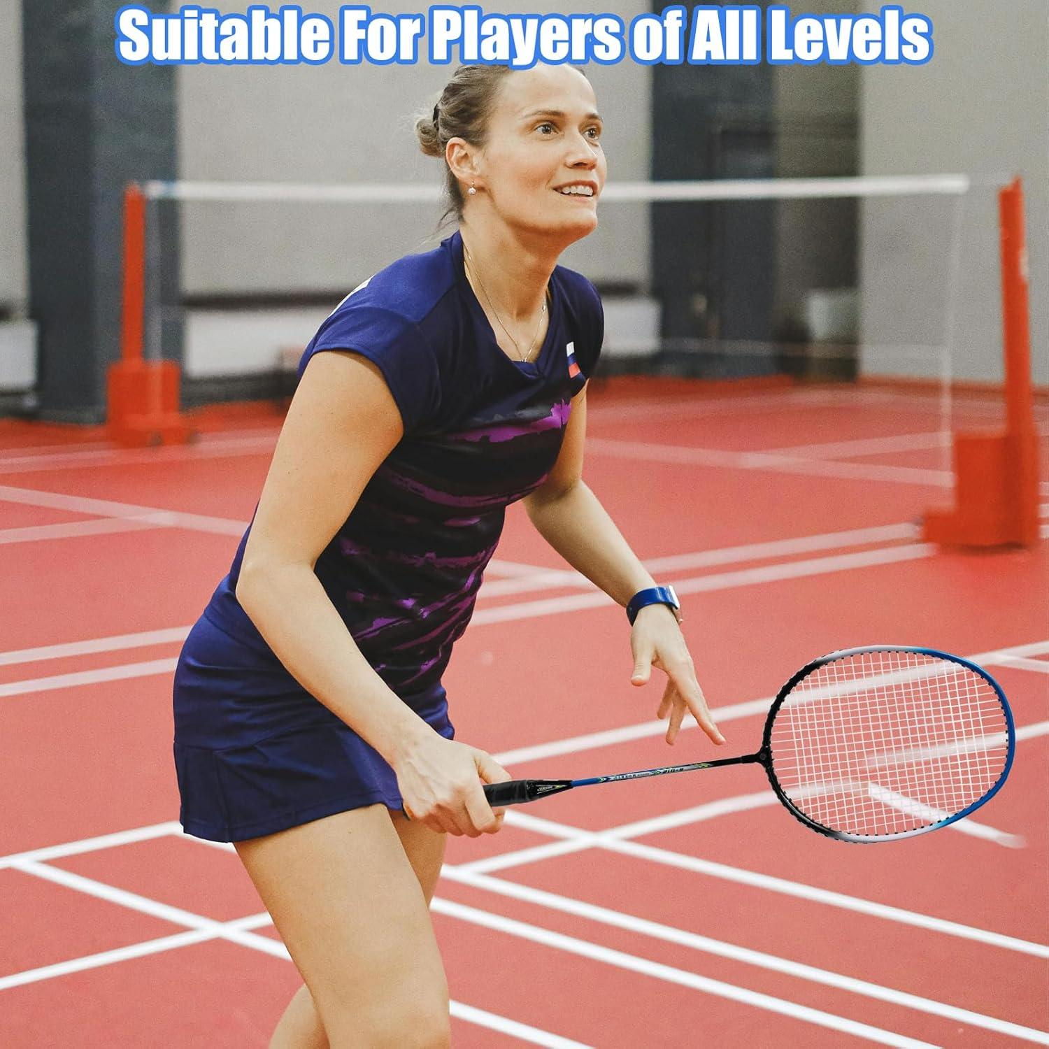 Juego de Raquetas de Bádminton Magicorange 4 Piezas con Bolsa