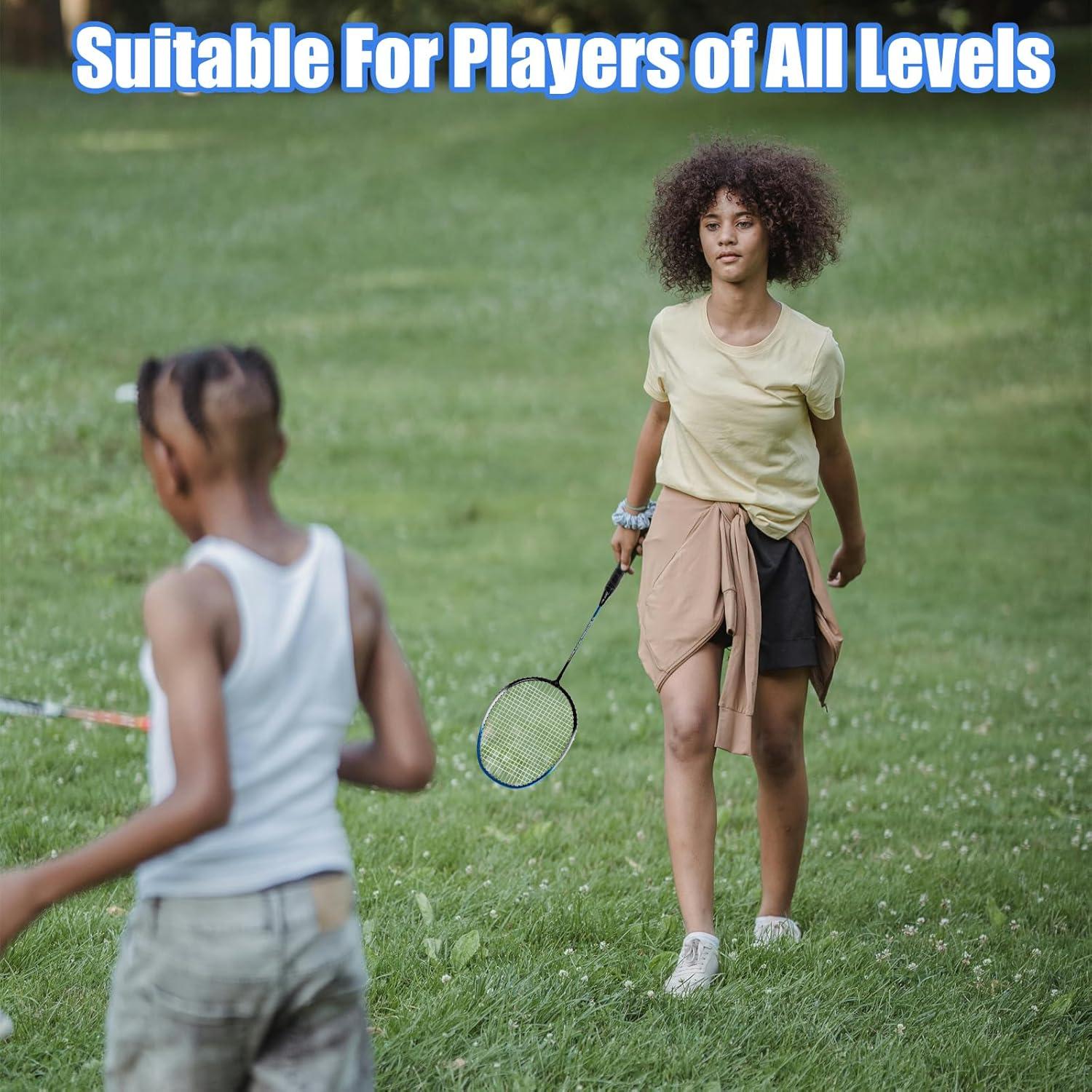 Juego de Raquetas de Bádminton Magicorange 4 Piezas con Bolsa