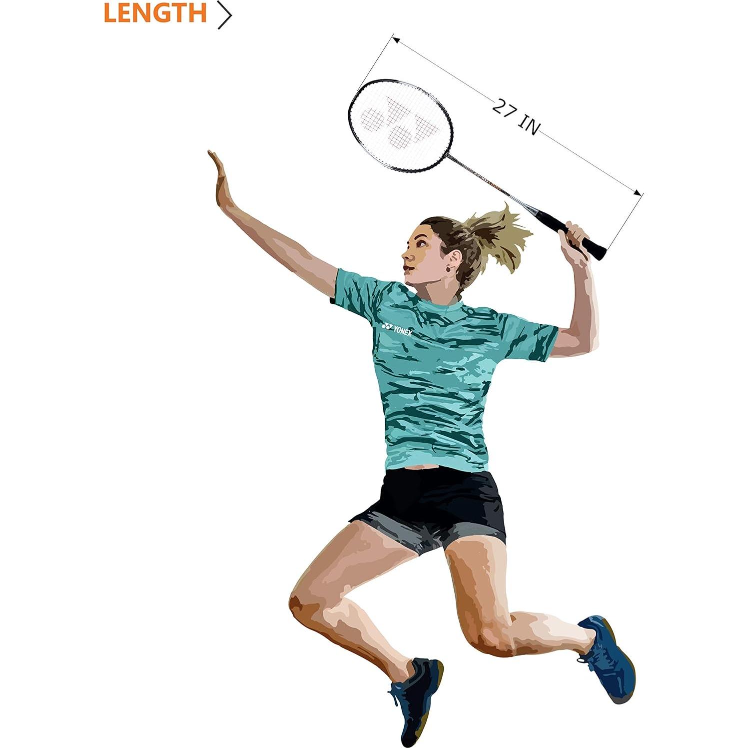 Raquetas de Bádminton YONEX ZR 100 Aluminio Ligero - Juego de 2