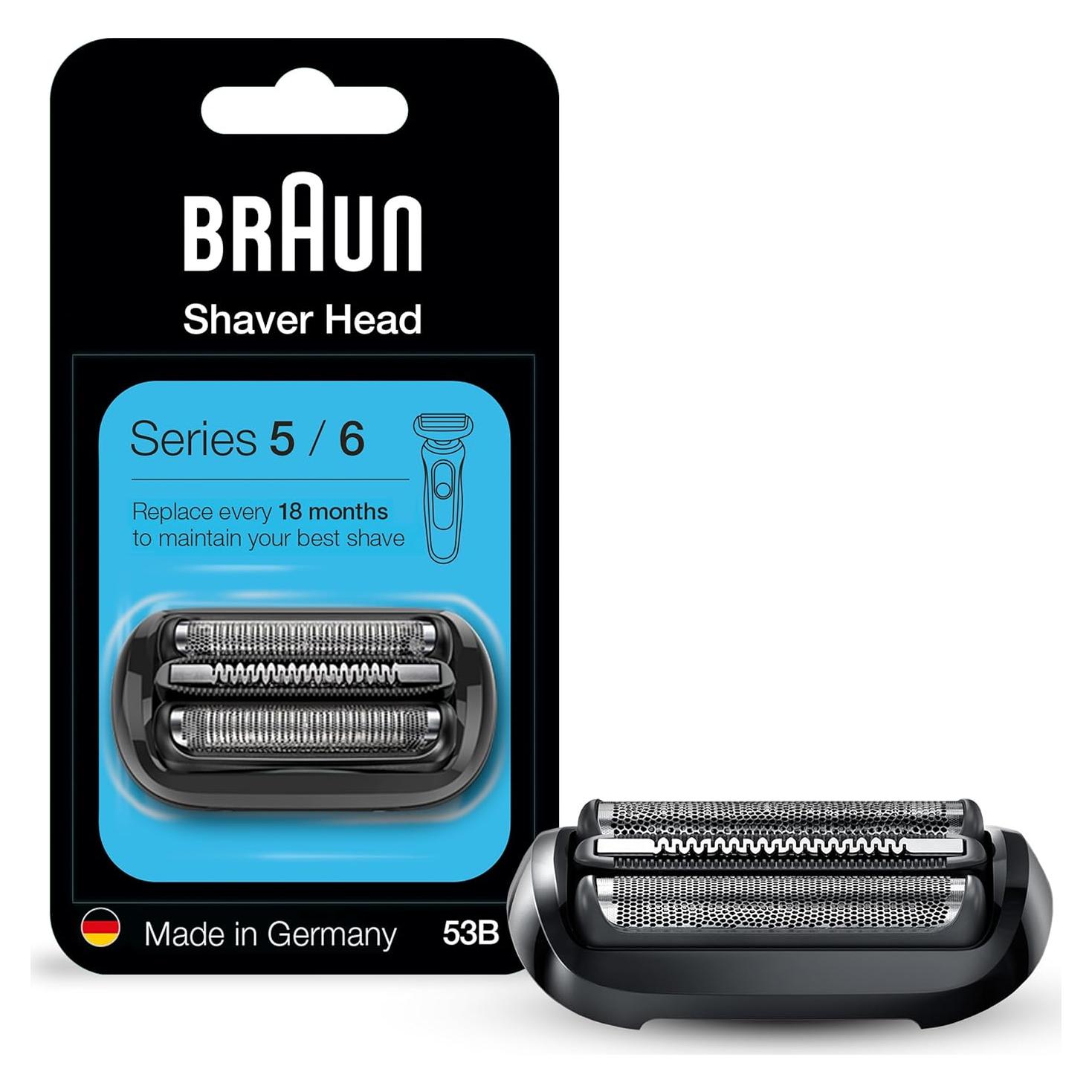 Cabezal de Afeitar Eléctrico Braun 53B para Series 5 y 6