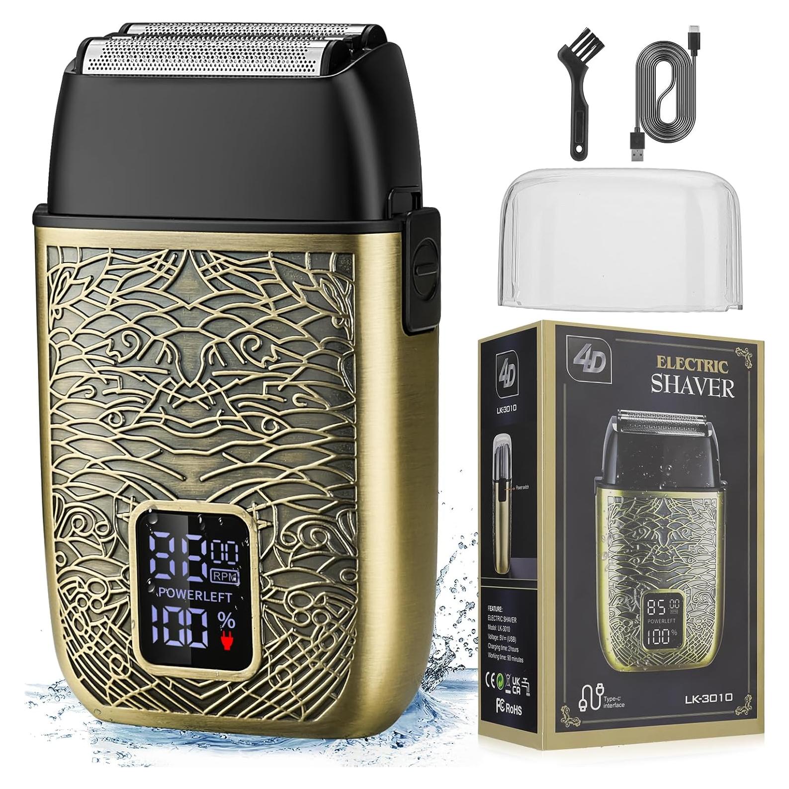 Afeitadora eléctrica Dumite 3010 con motor potente y triple lámina