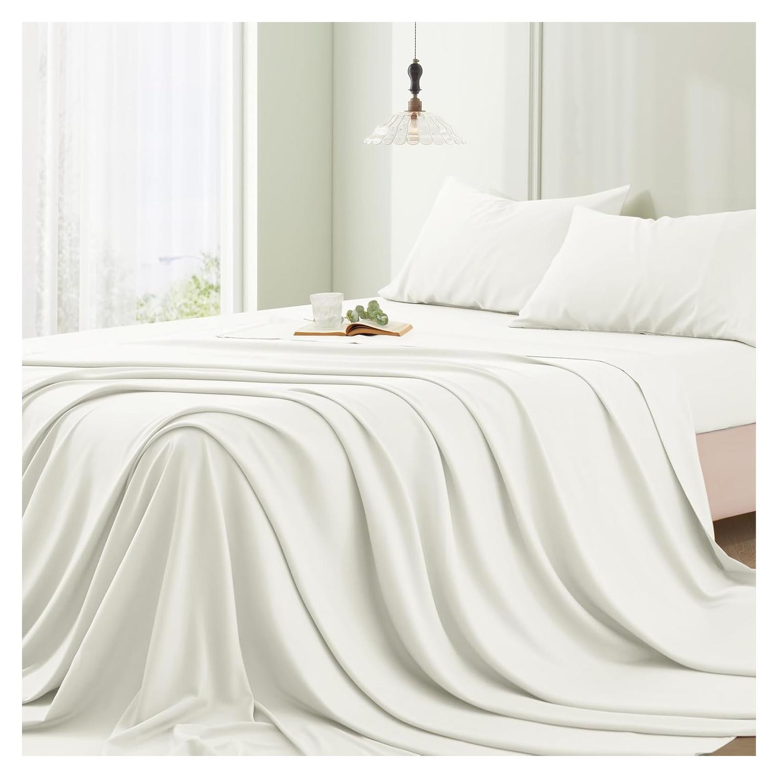 Juego de Sábanas King Vonty de Rayón Derivado de Bambú 4 Piezas