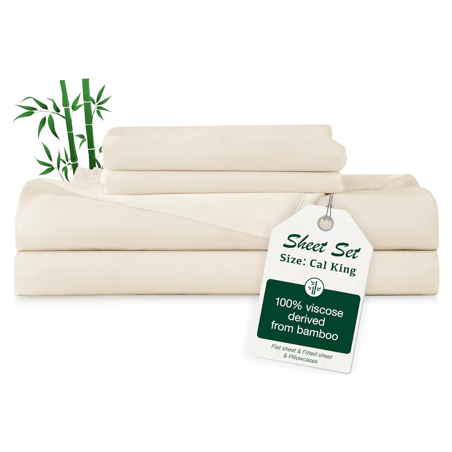 Juego de Sábanas Queen Love's Cabin 100% Rayón Bambú Beige