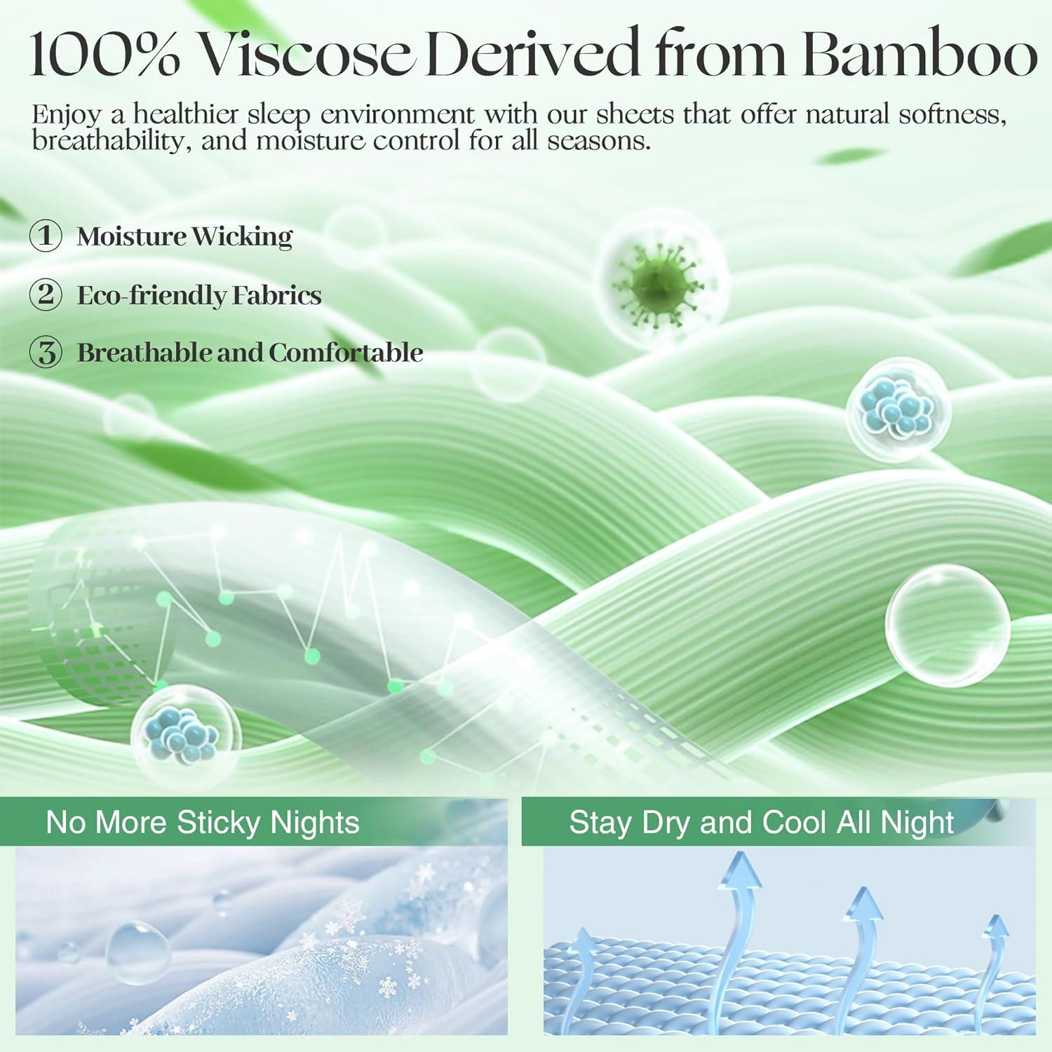 Juego de Sábanas Rey GroundBam 100% Viscosa Orgánica Plata