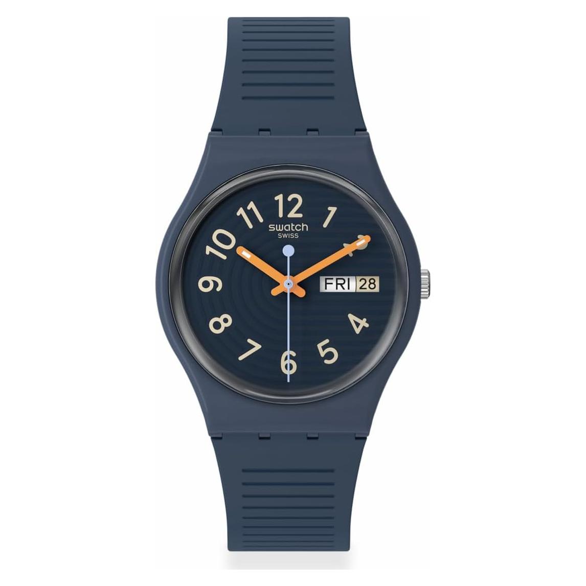 Reloj Unisex Swatch Gent Biosourced Azul 34mm Cuarzo Impermeable