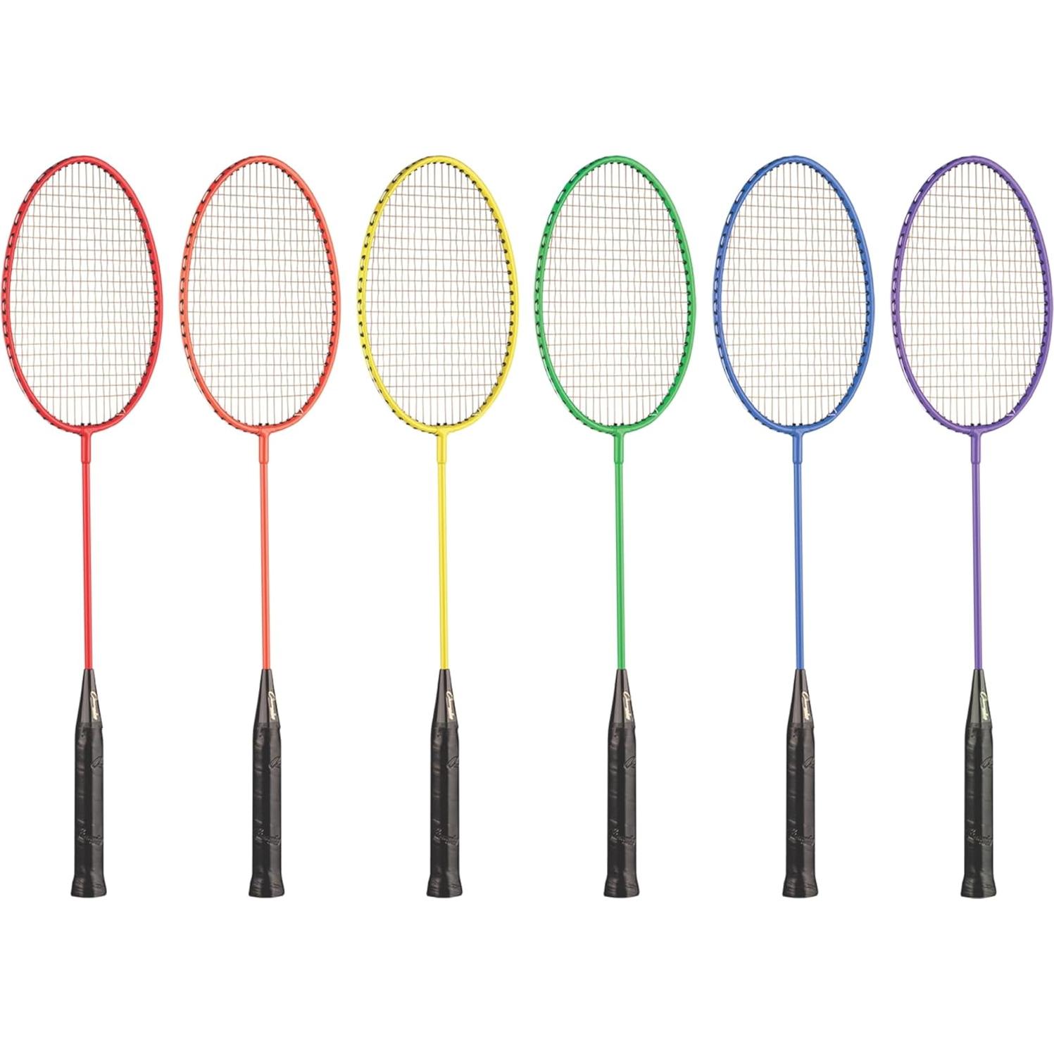 Raquetas de bádminton Champion Sports BR40 - Juego de 6 colores