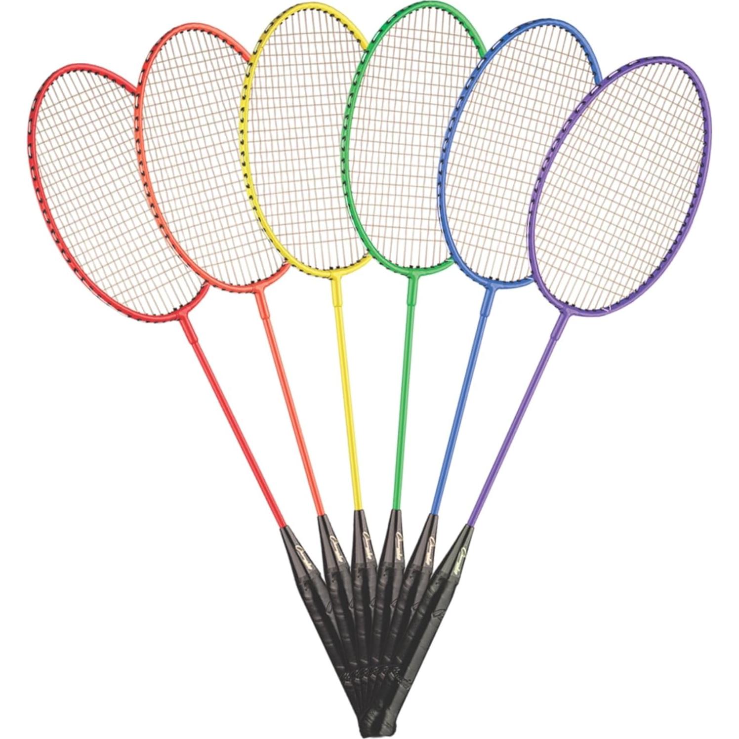 Raquetas de bádminton Champion Sports BR40 - Juego de 6 colores