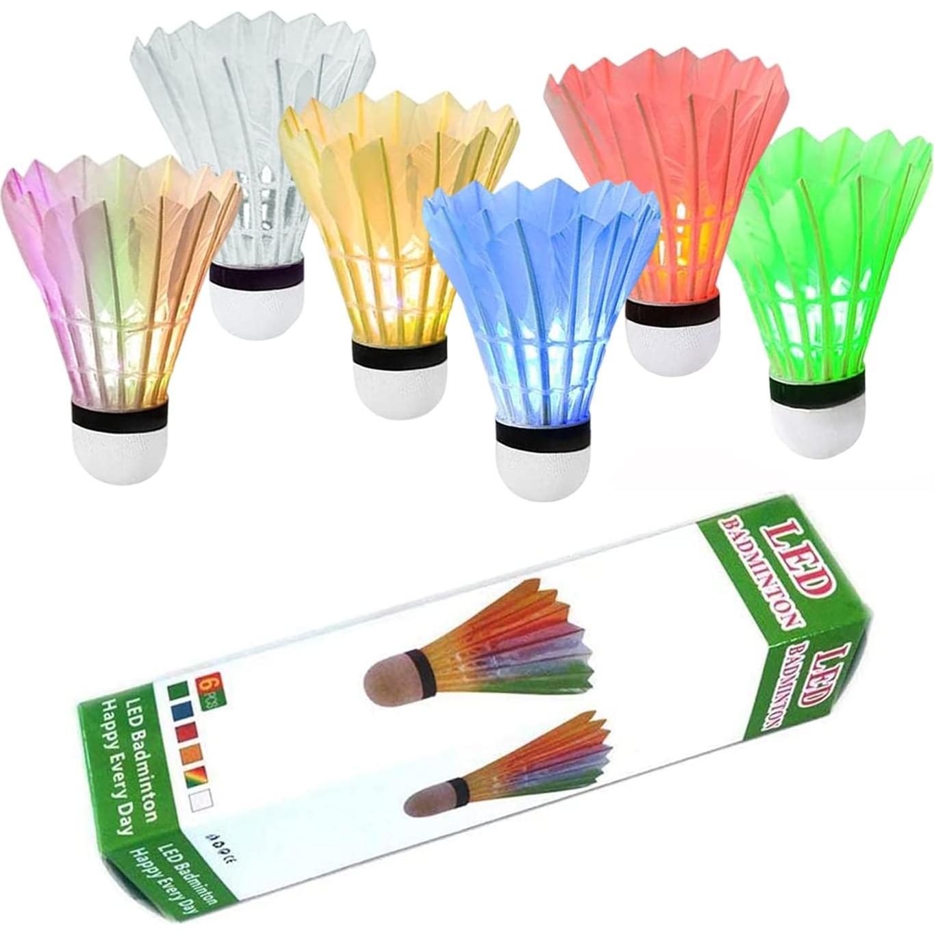 Volantes de Bádminton LED ZHENAN P401 Multicolor 4 Pcs