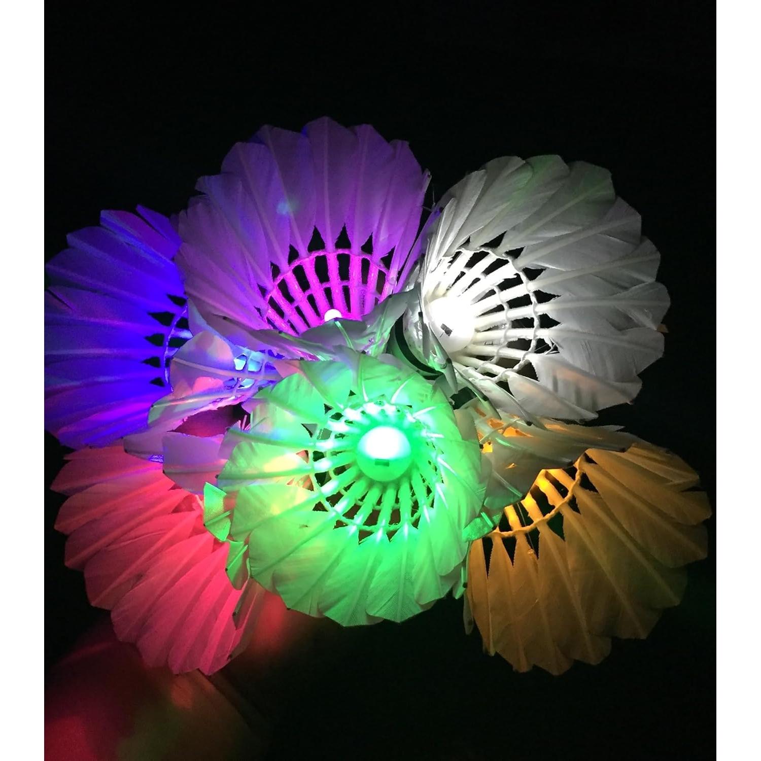 Volantes de Bádminton LED ZHENAN P401 Multicolor 4 Pcs