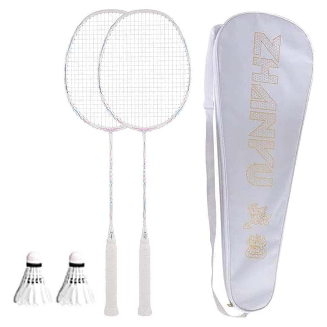 Juego de Raquetas de Bádminton AIRZHANYU Ultra Ligera 82g