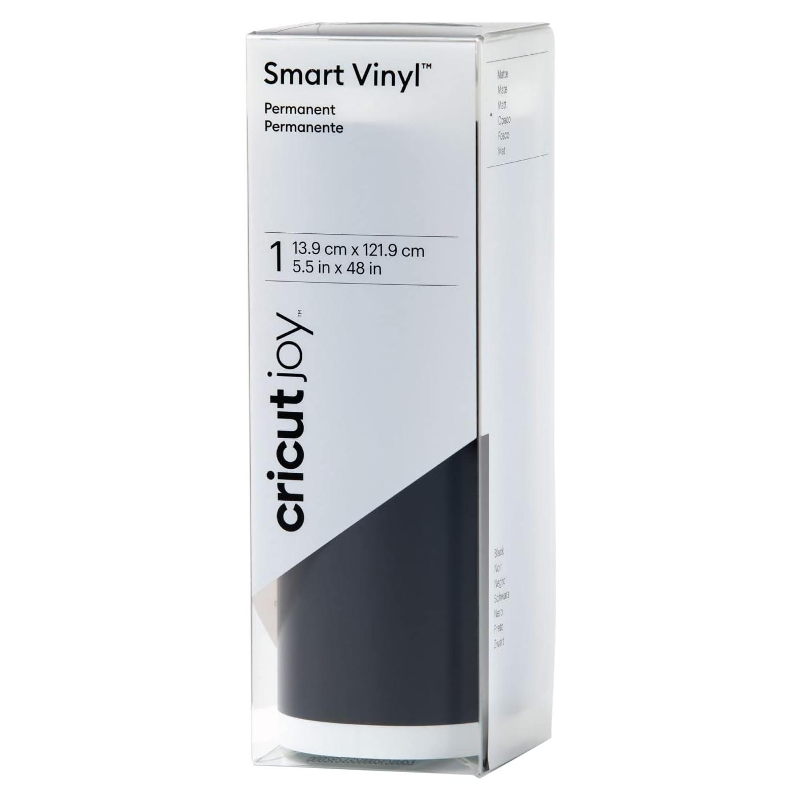 Vinilo Permanente Inteligente Cricut Joy 1.22m Negro Mate