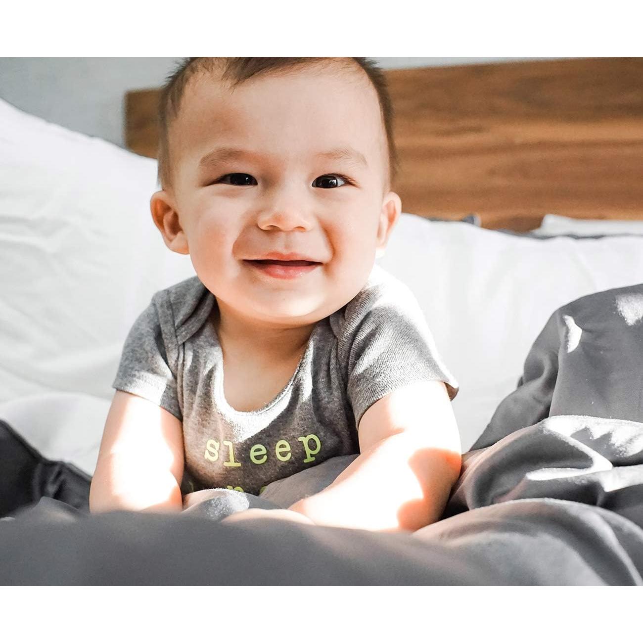 Juego de Sábanas Rey 6p Viscosa Bambú Wooflinen Gris Moderno