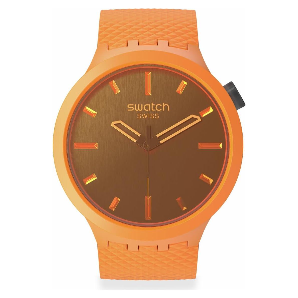 Reloj Swatch Big Bold Biosourced Unisex 47mm Naranja