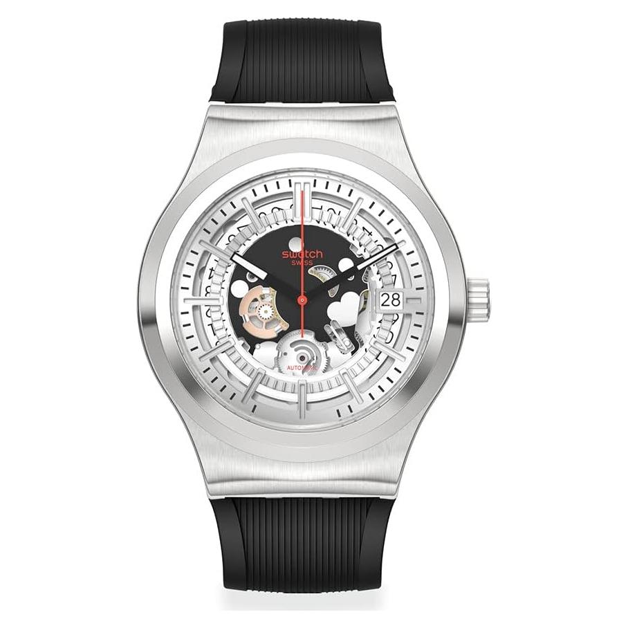 Reloj Swatch Irony Sistem51 Automático 42mm Gris Impermeable