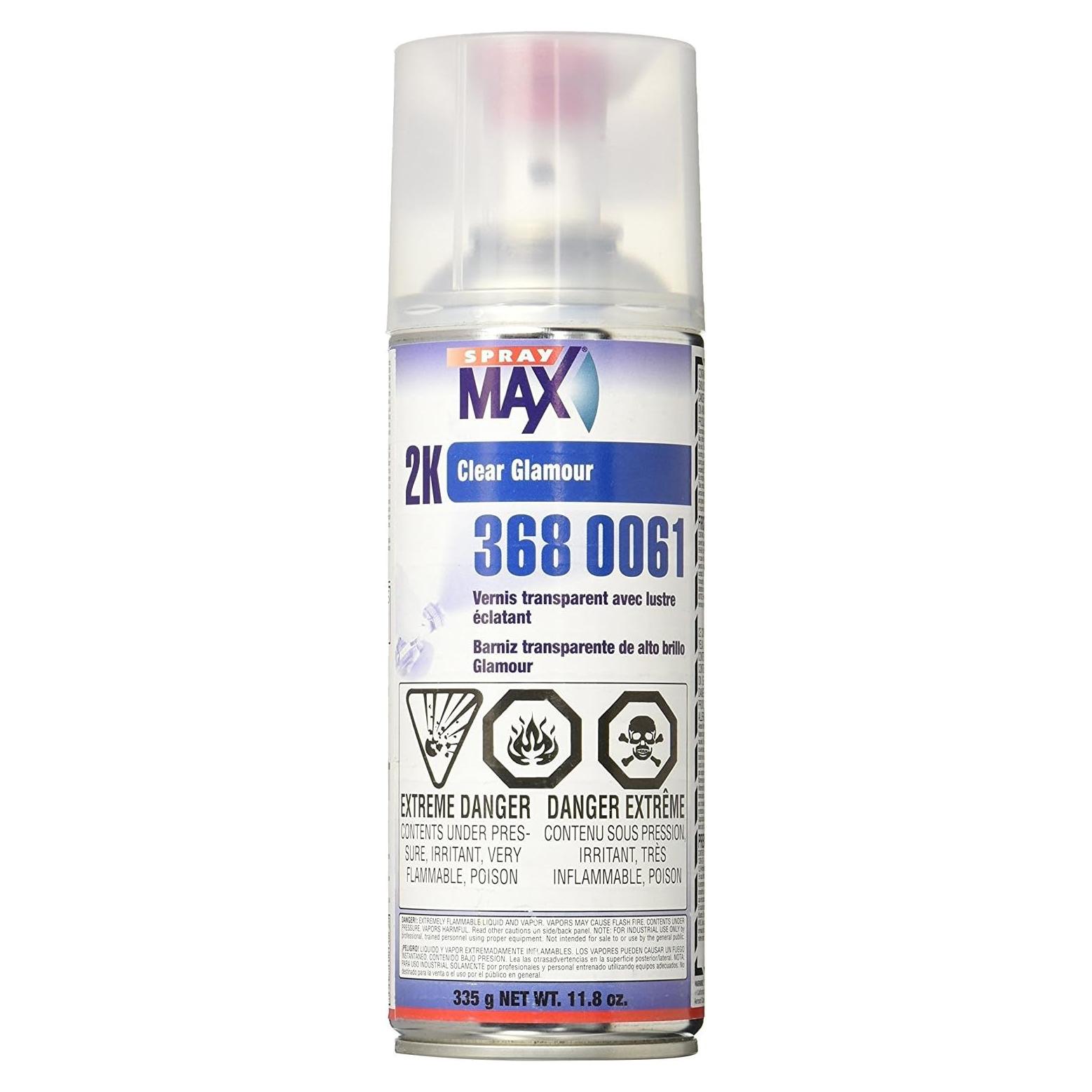 Spray Max 2K Clearcoat Brillante 400ml Aerosol Transparente
