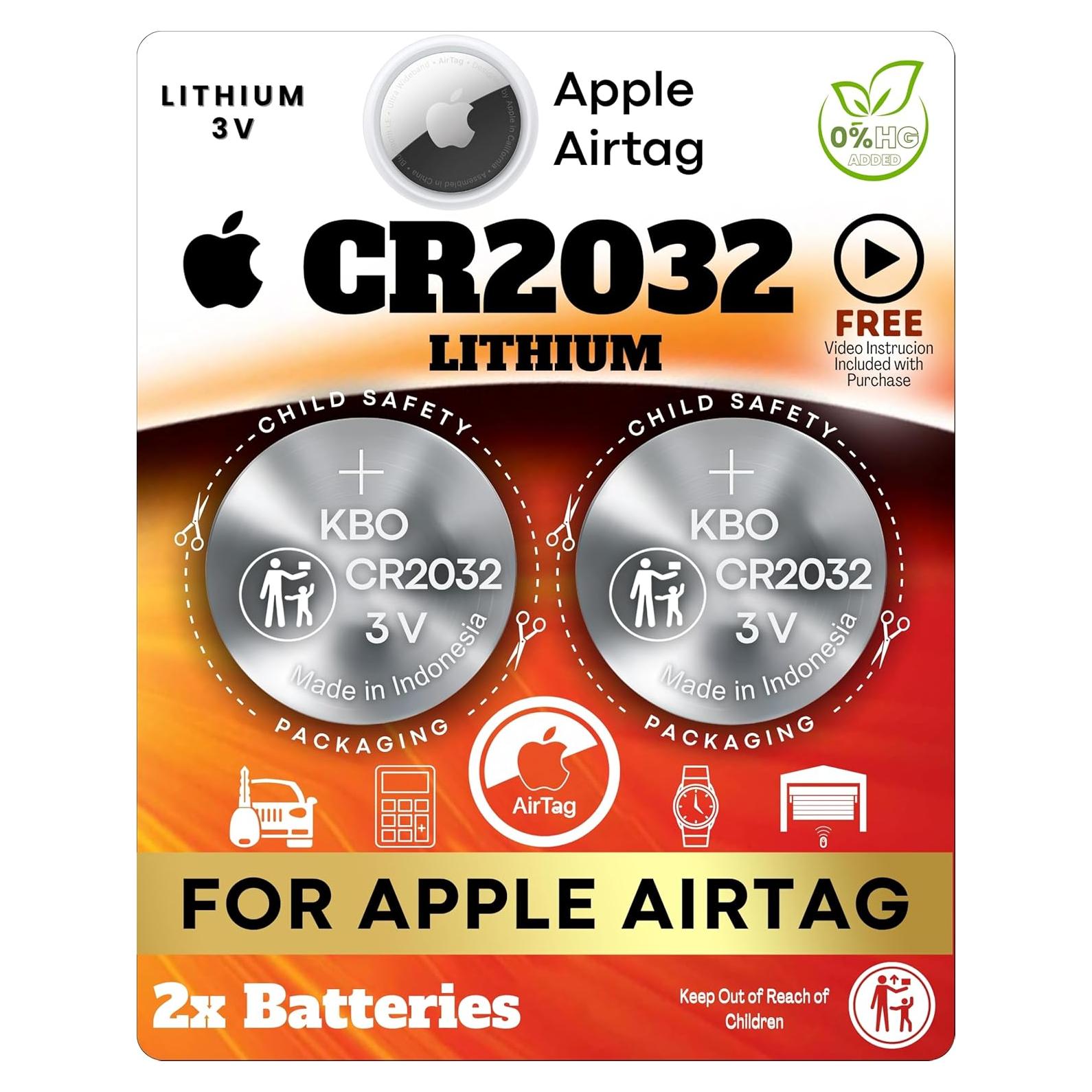 Baterías de Reemplazo para Apple AirTag - Paquete de 2 CR2032
